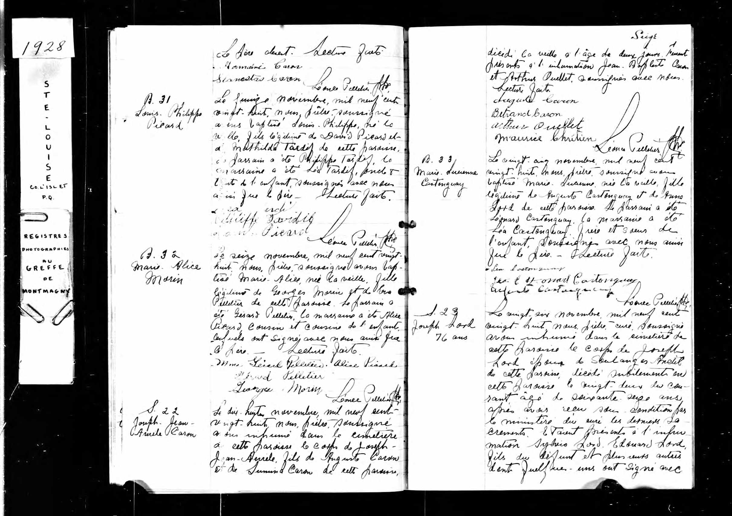  Acte de sépulture