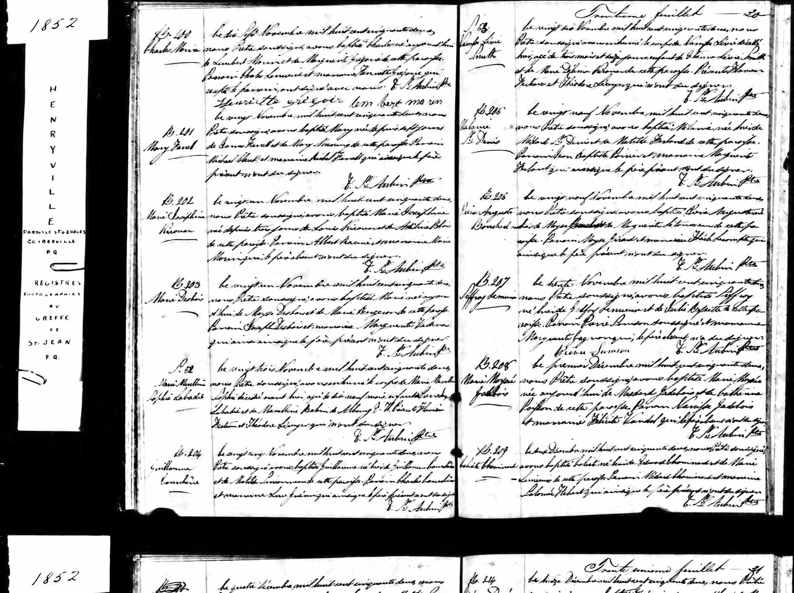 Acte de baptême