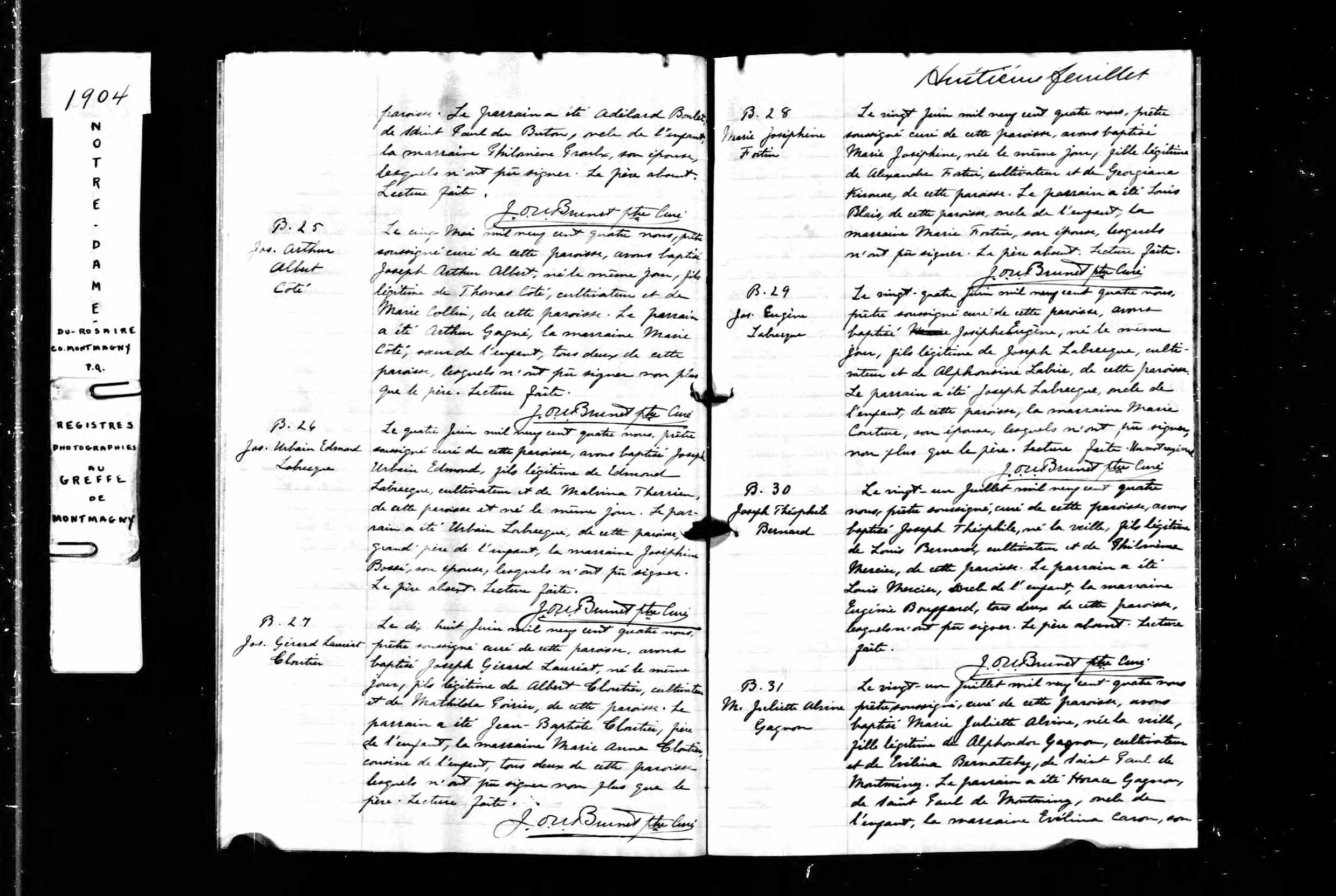Acte de baptême Acte de baptême