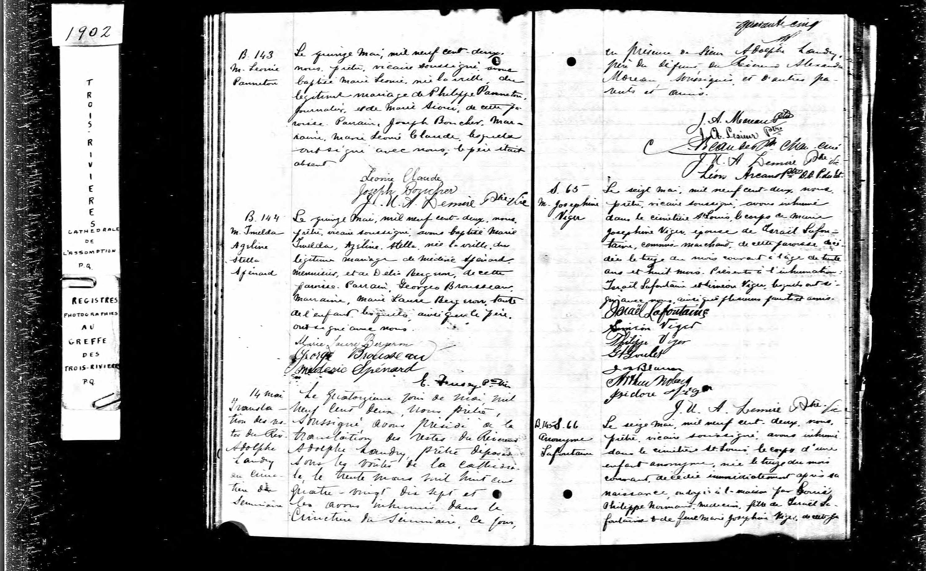 Acte de sépulture