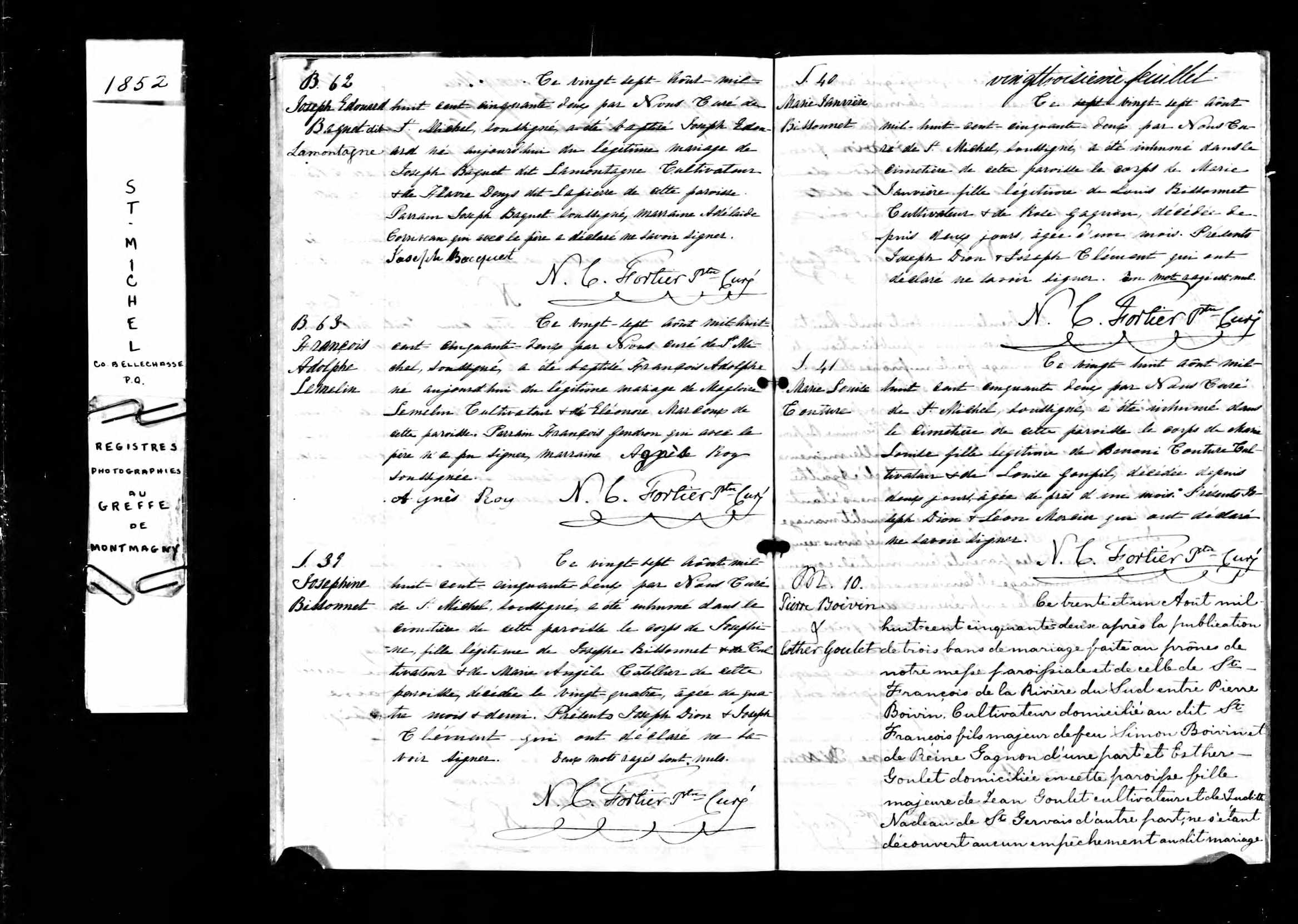 Acte de sépulture