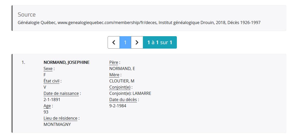 Mention du décès Mention du décès