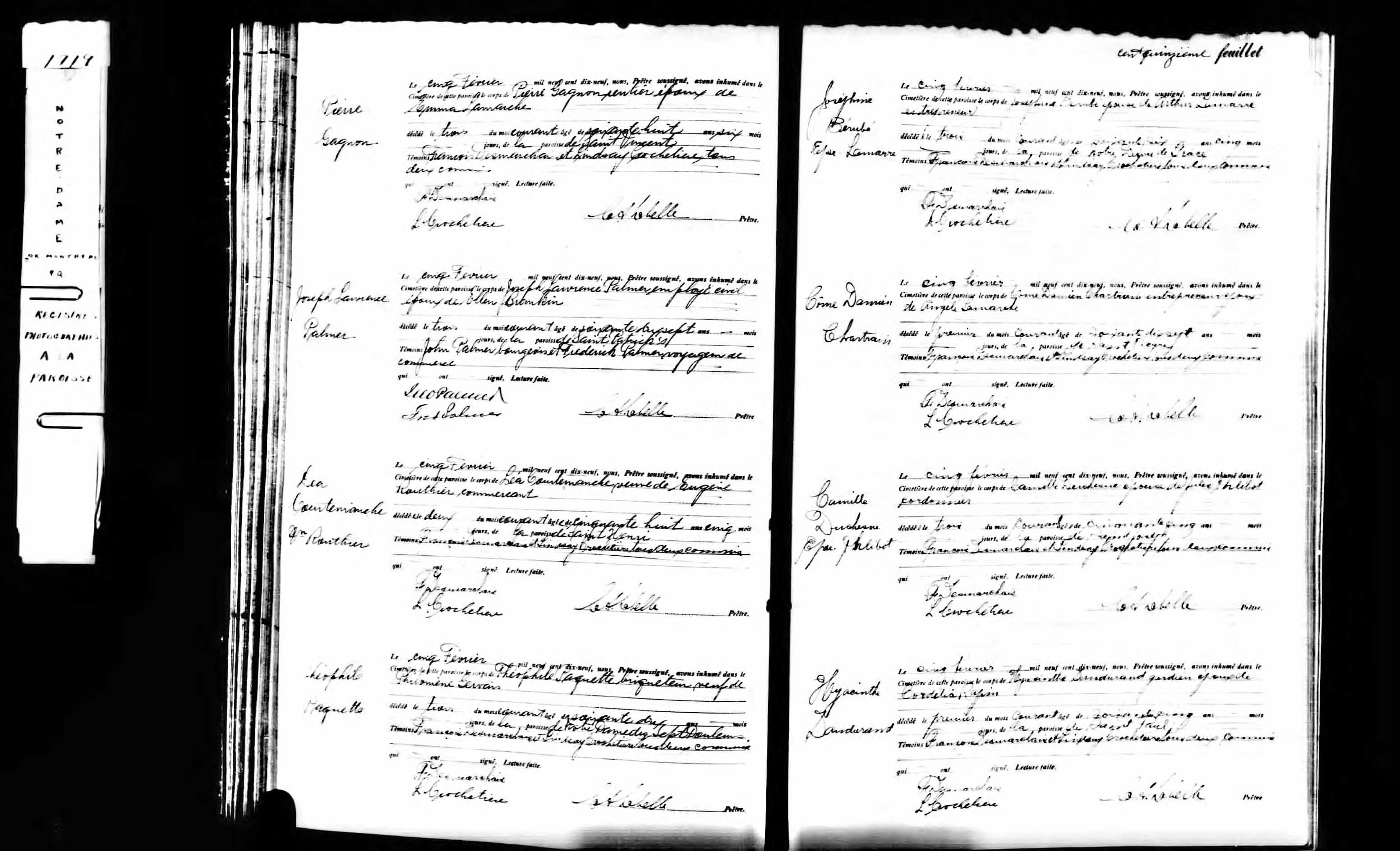 Acte de sépulture