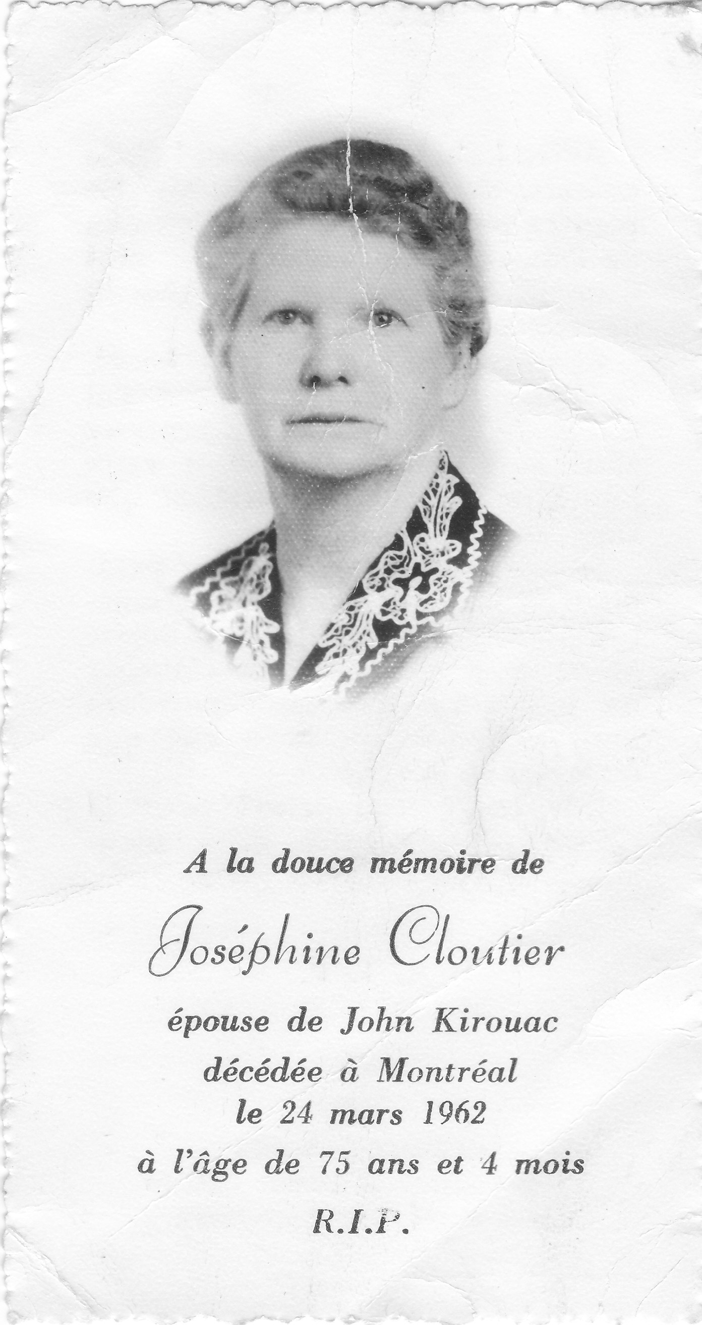 Carte mortuaire Carte mortuaire