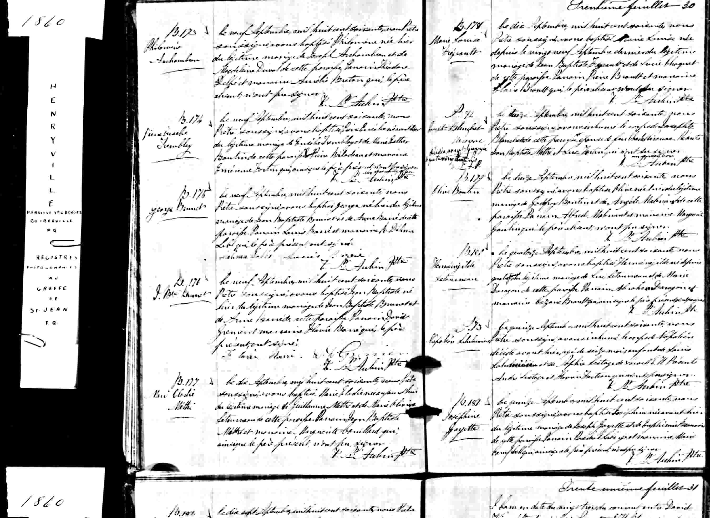 Acte de sépulture