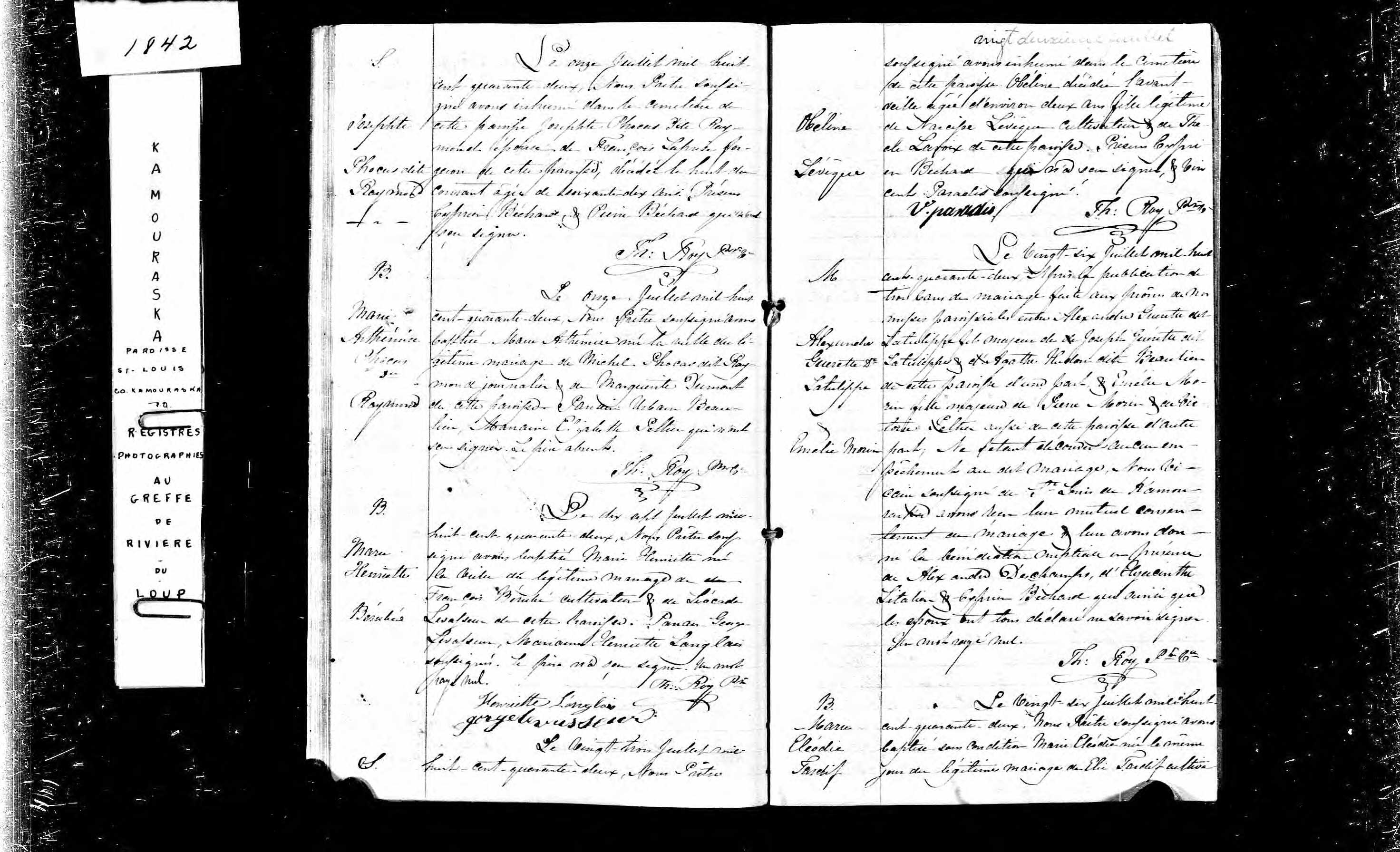 Acte de sépulture
