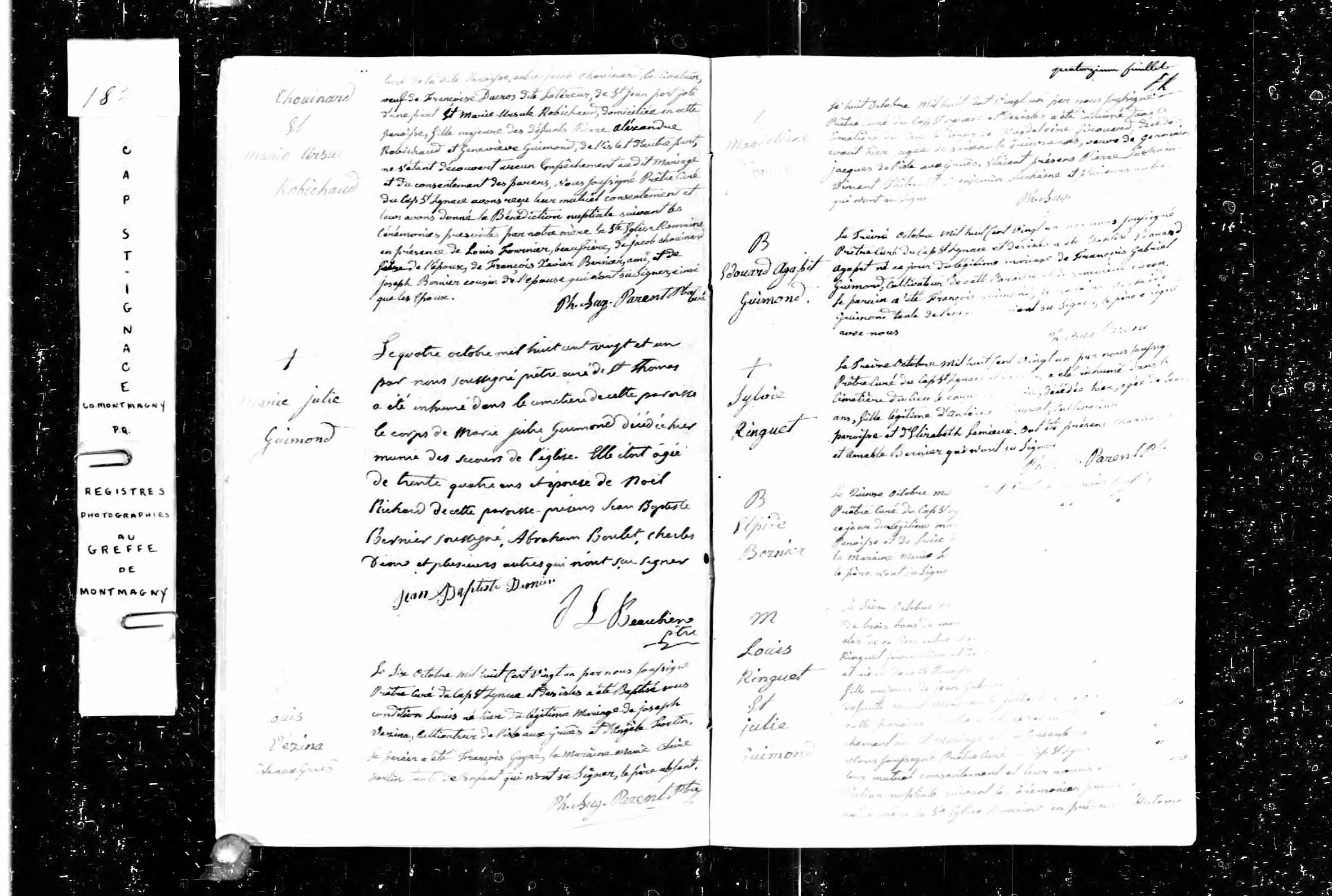 Acte de sépulture