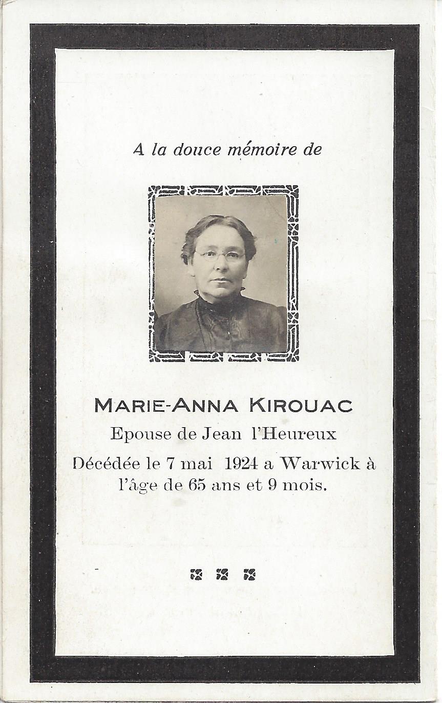 Carte mortuaire