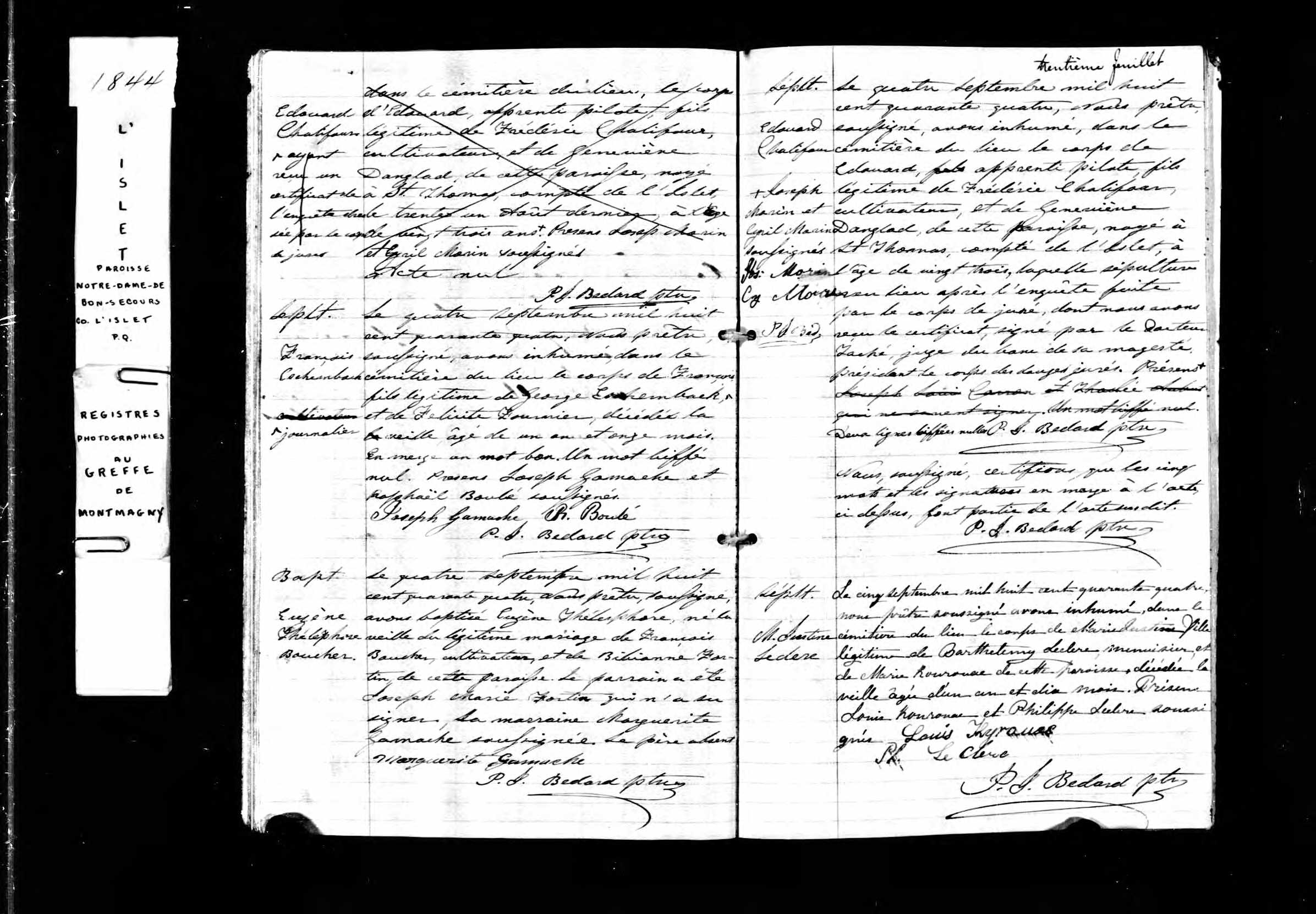 Acte de sépulture