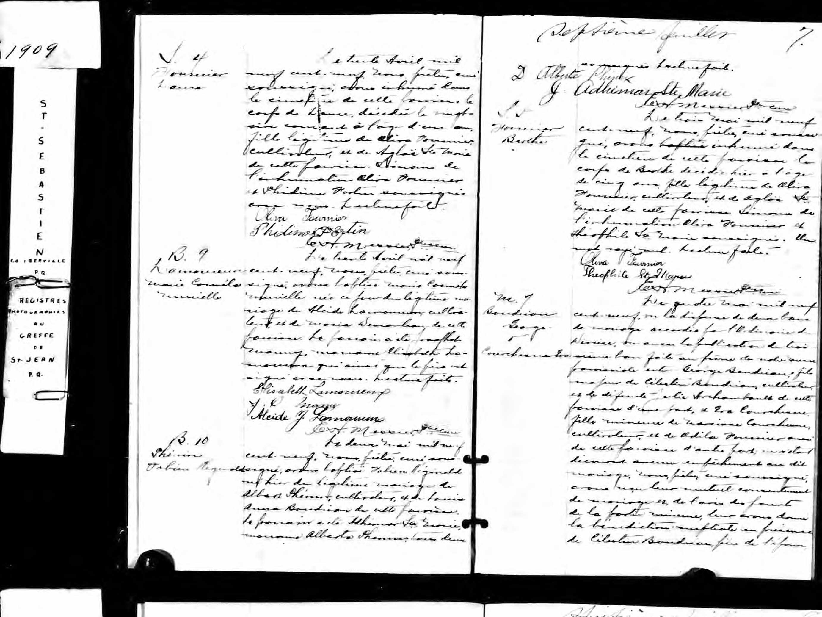 Acte de sépulture