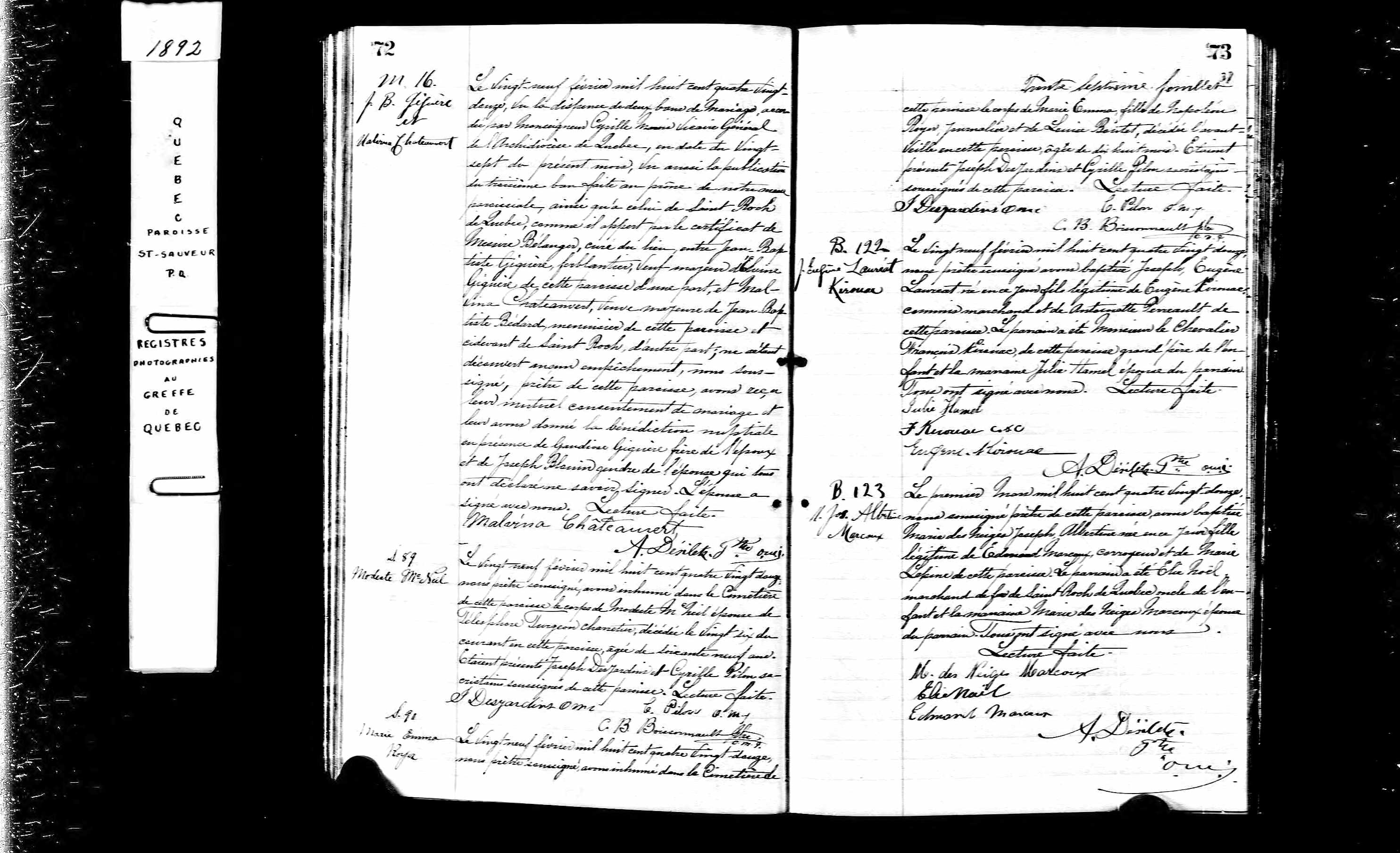 Acte de baptême Acte de baptême
