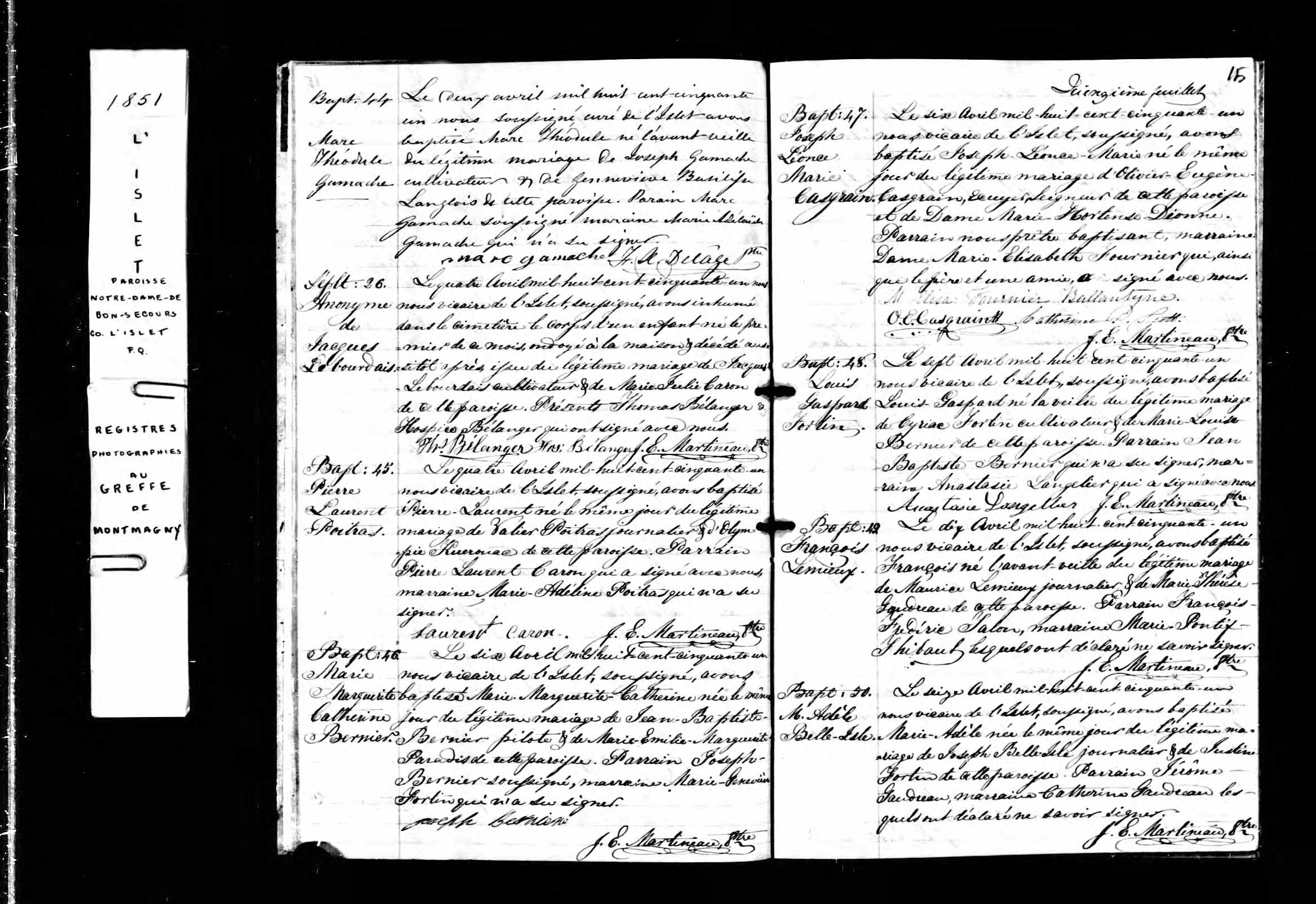 Acte de baptême Acte de baptême