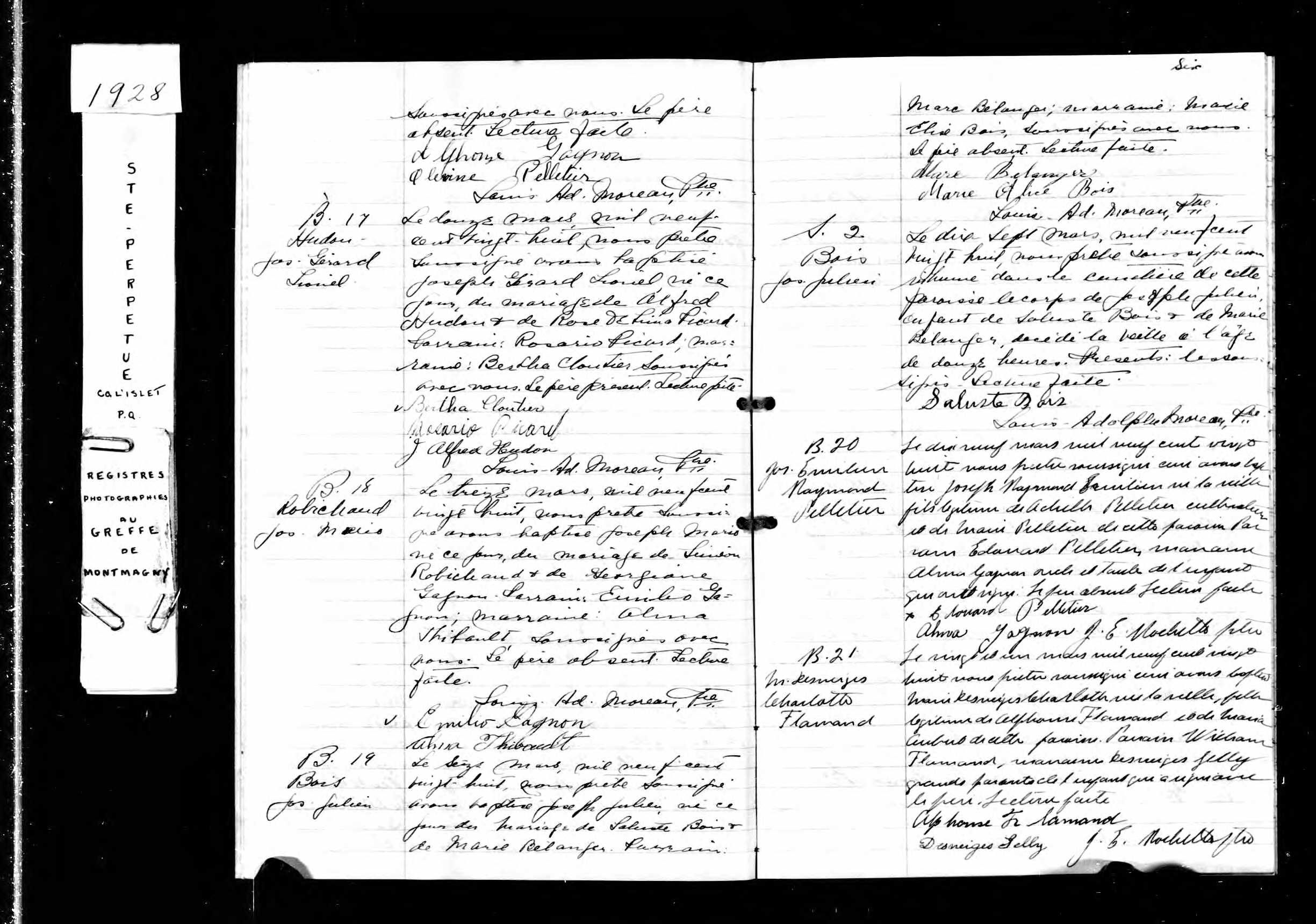 Acte de baptême Acte de baptême