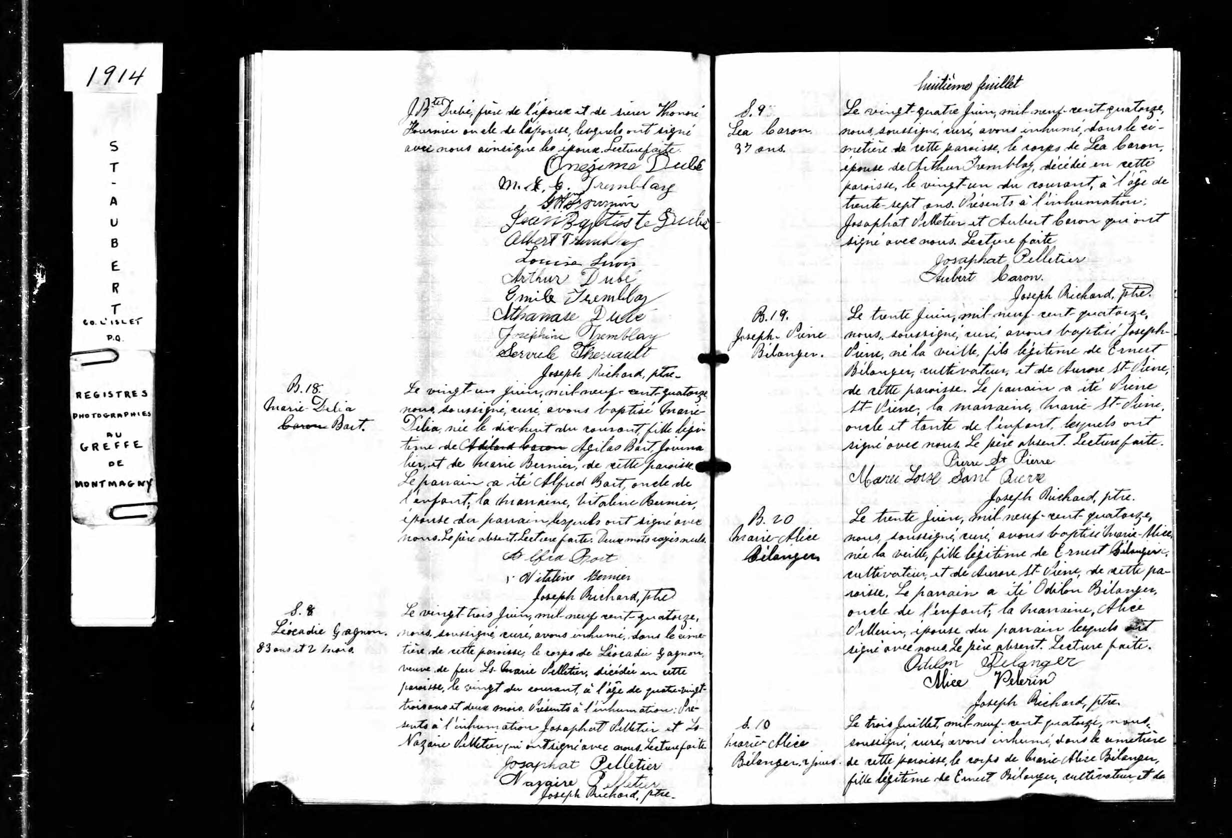 Acte de sépulture