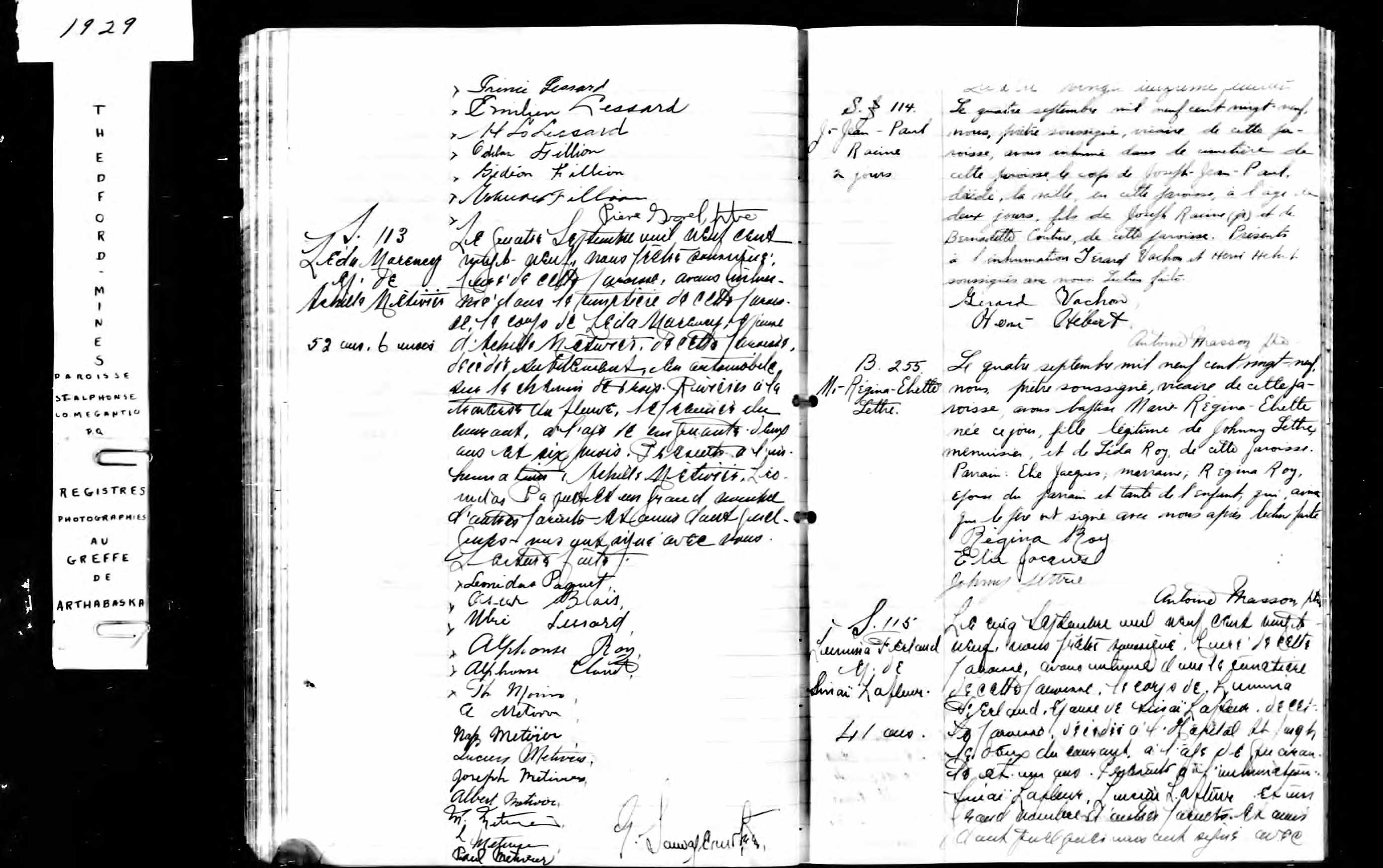 Acte de sépulture