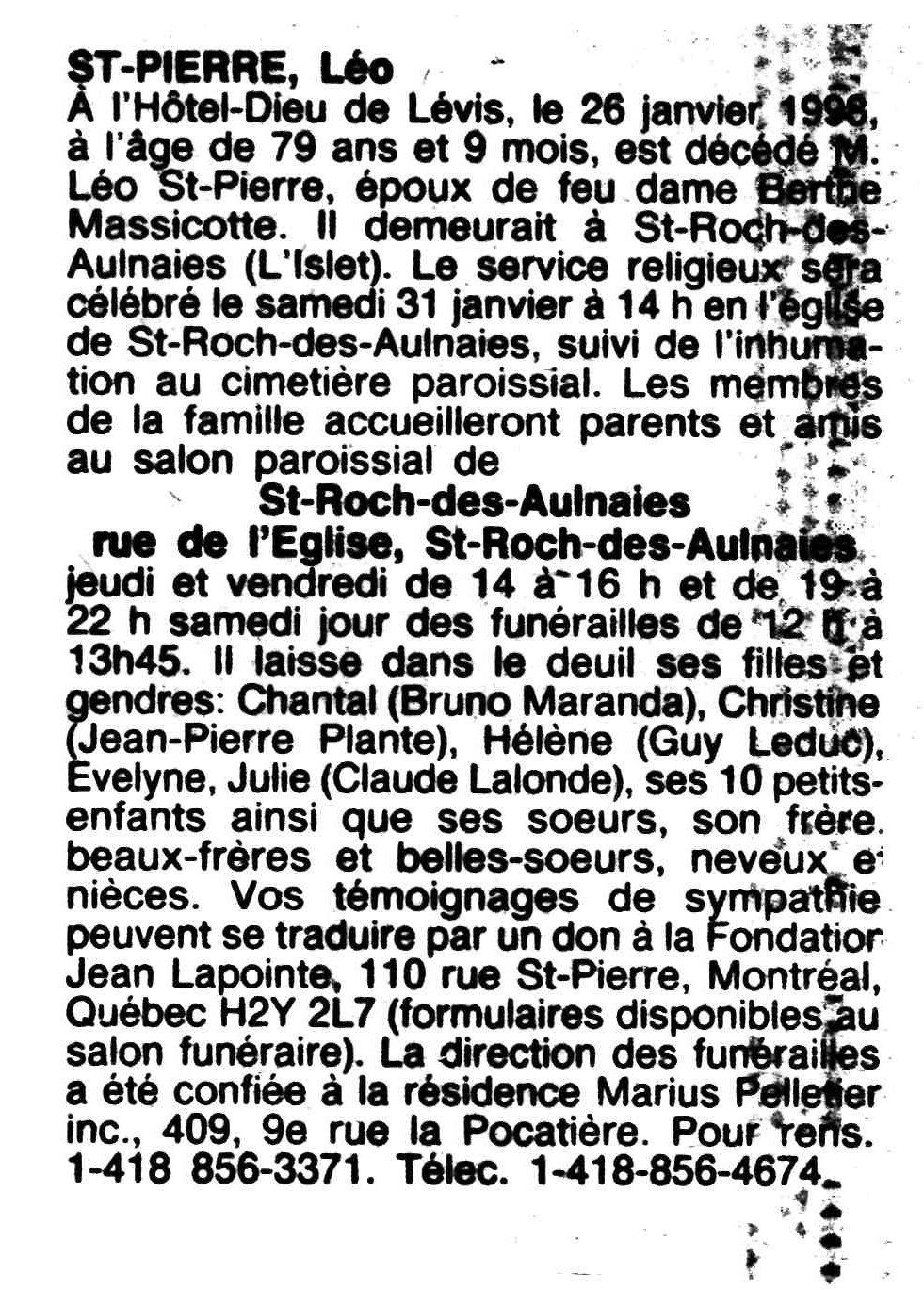 Nécrologie Nécrologie