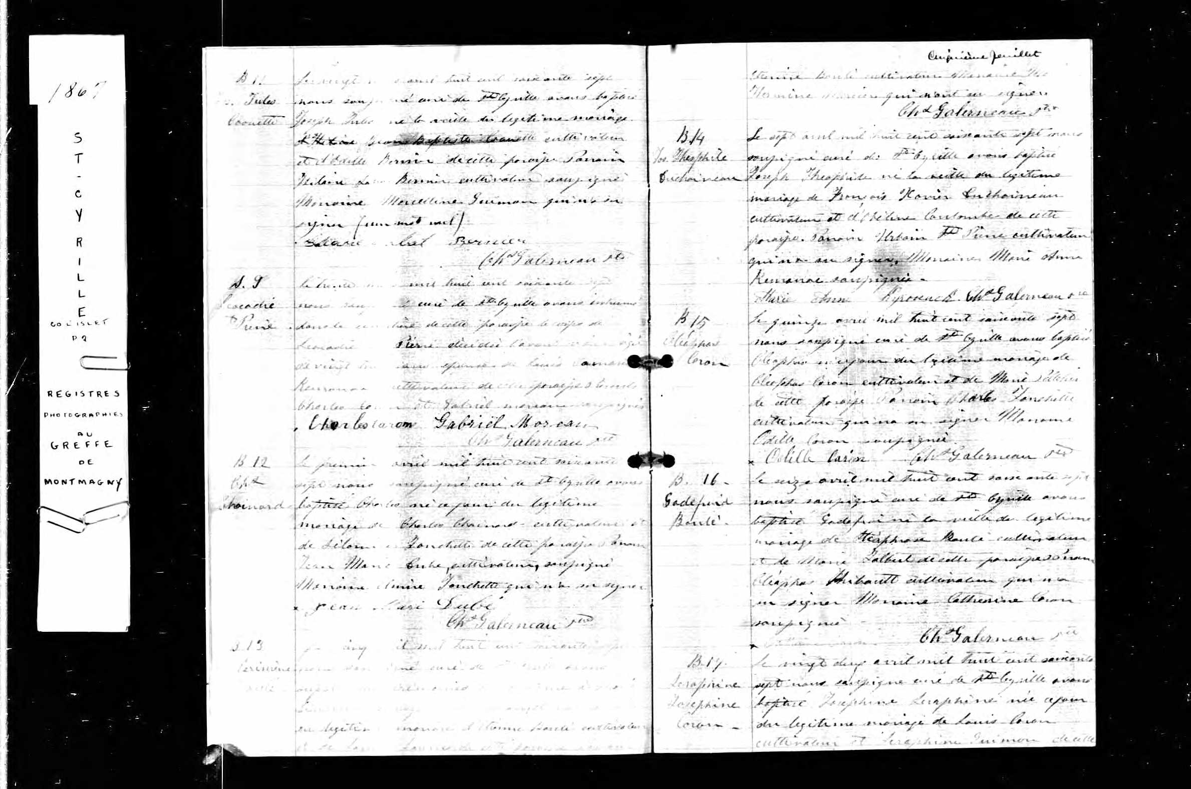 Acte de sépulture