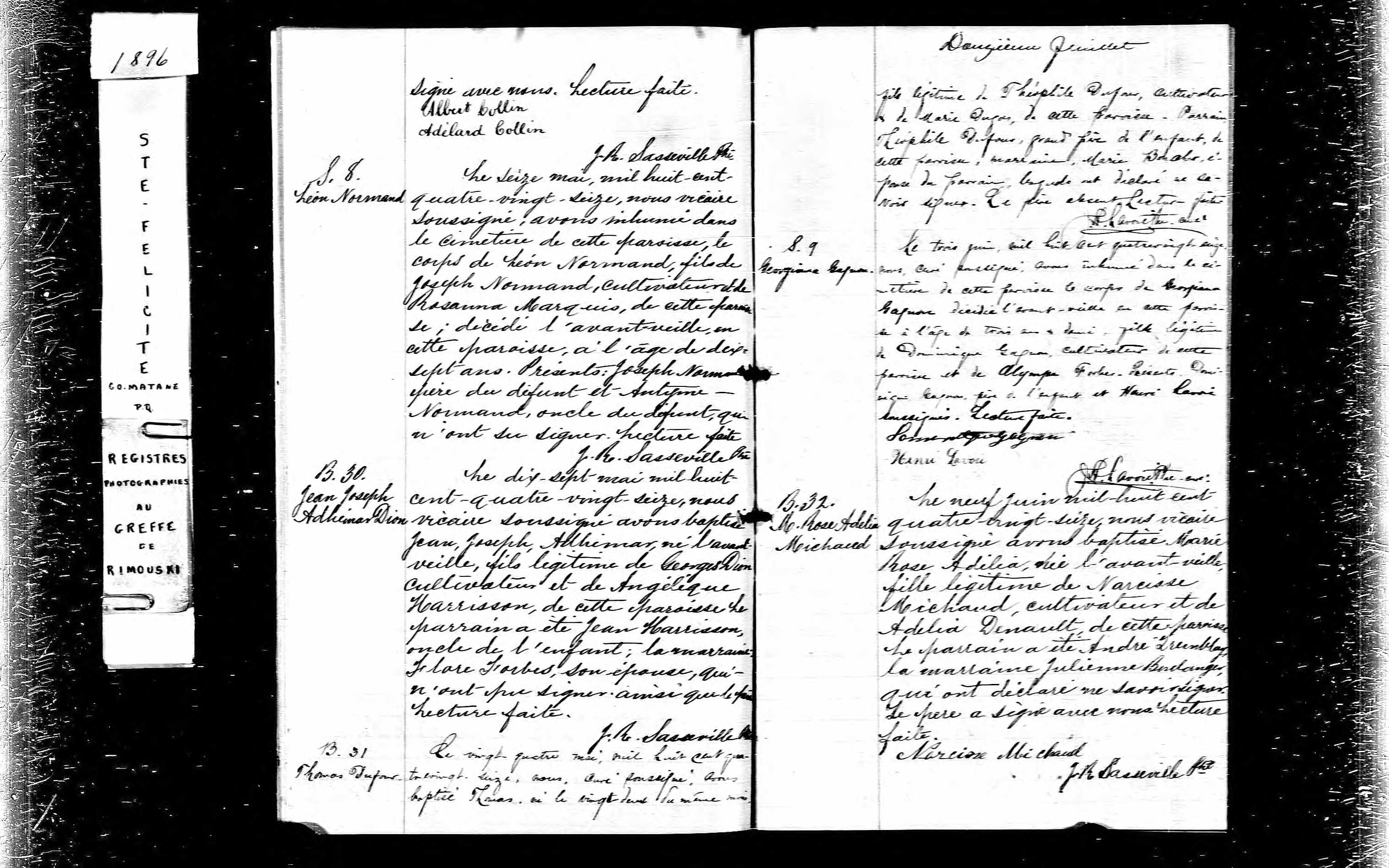 Acte de sépulture