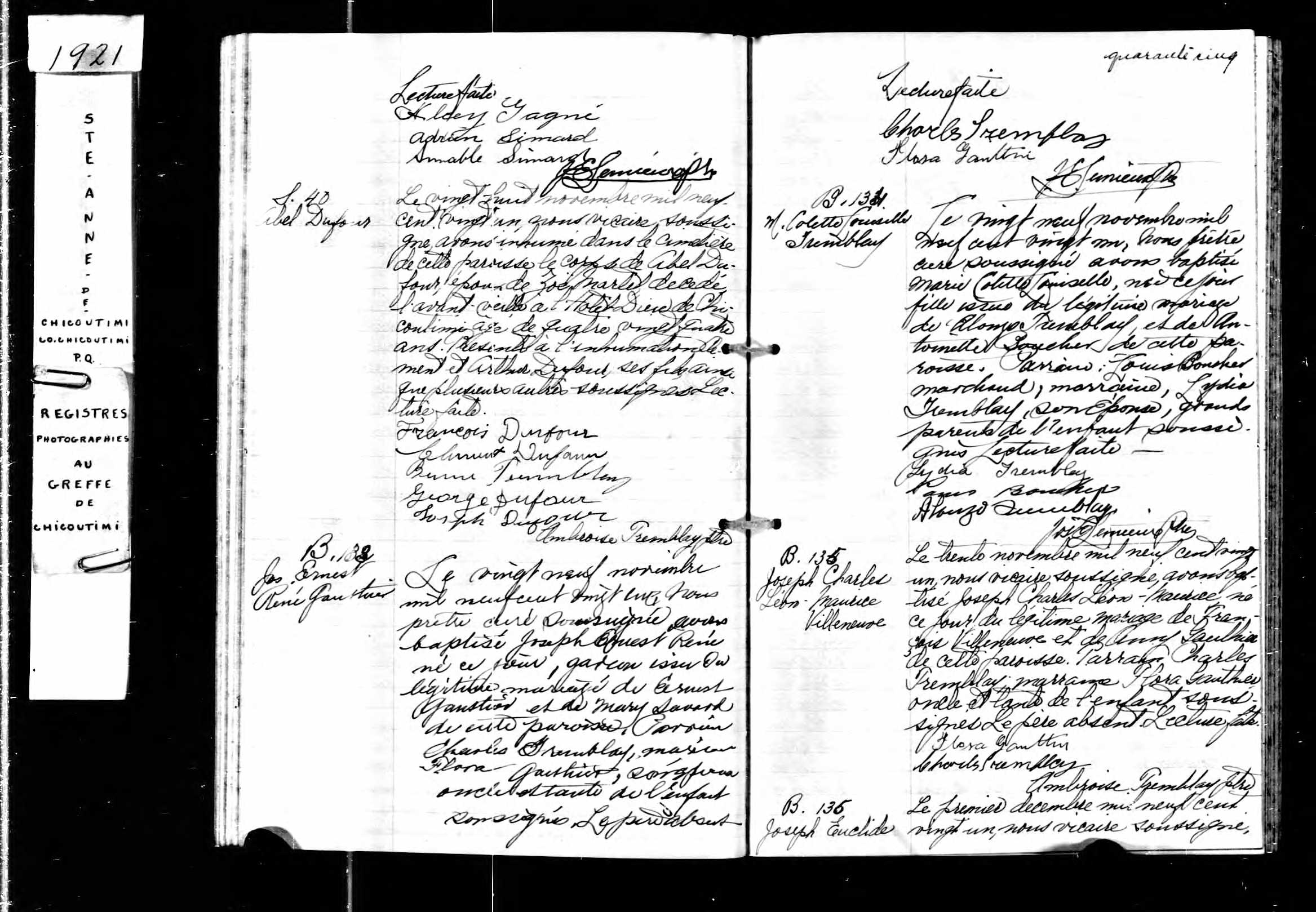 Acte de baptême Acte de baptême