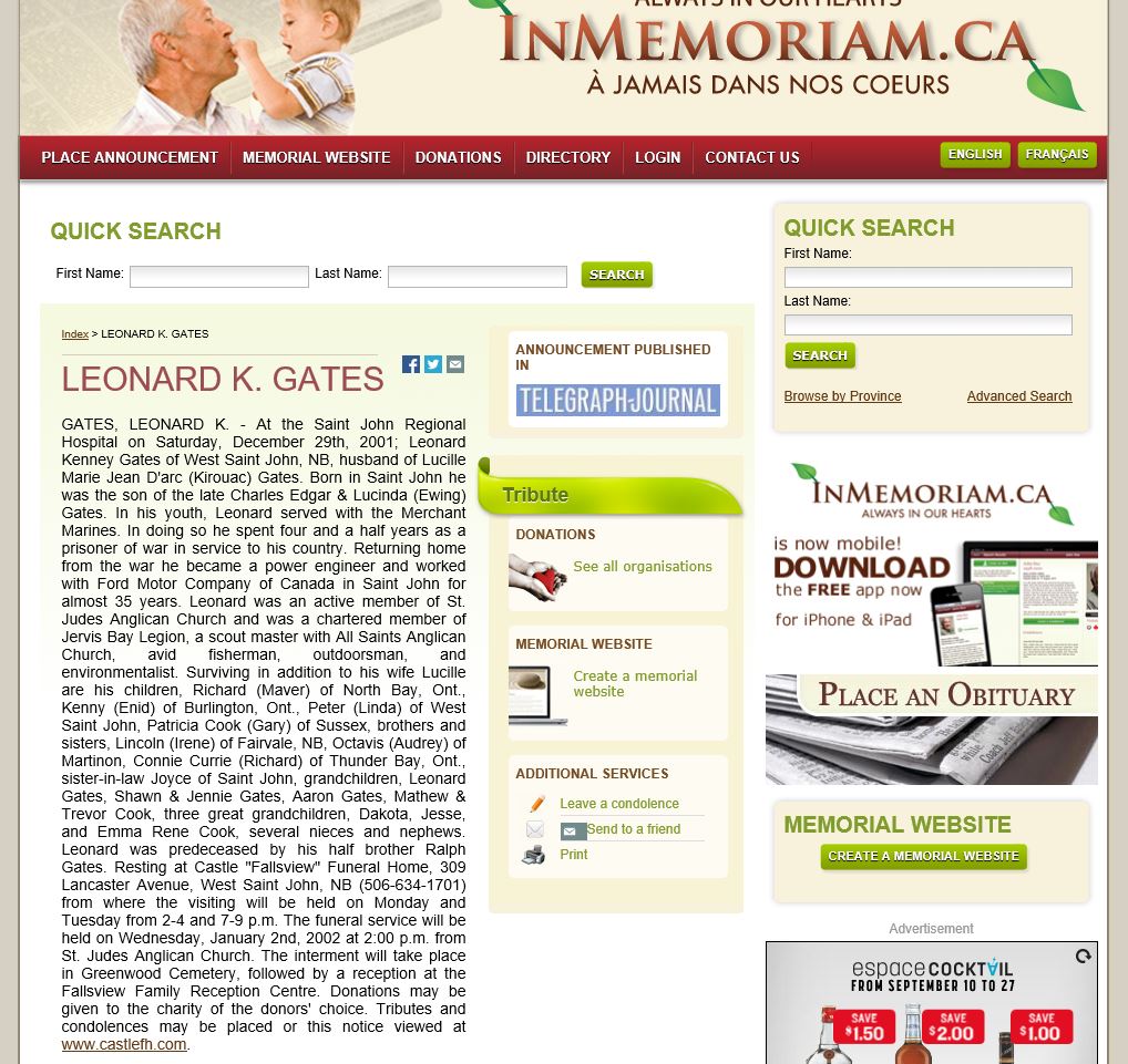 Nécrologie