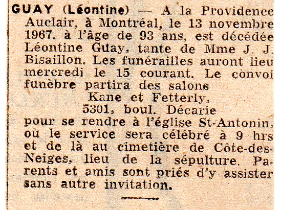 Nécrologie