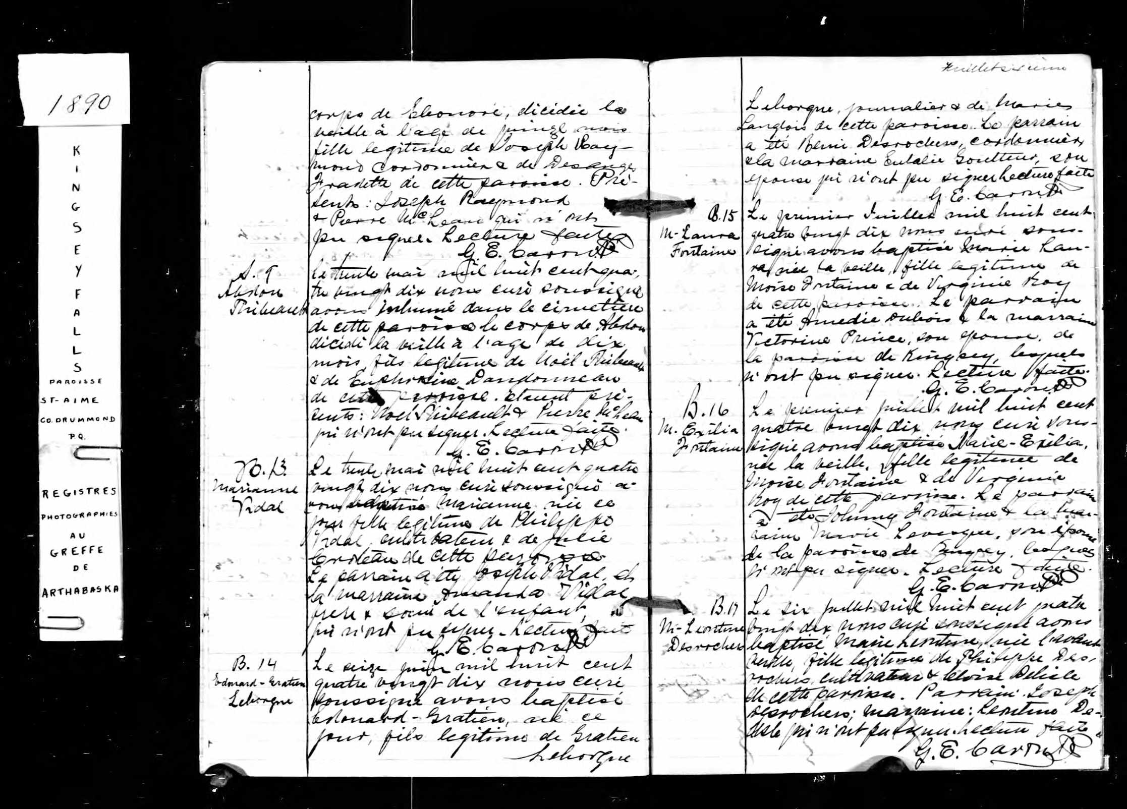 Acte de baptême