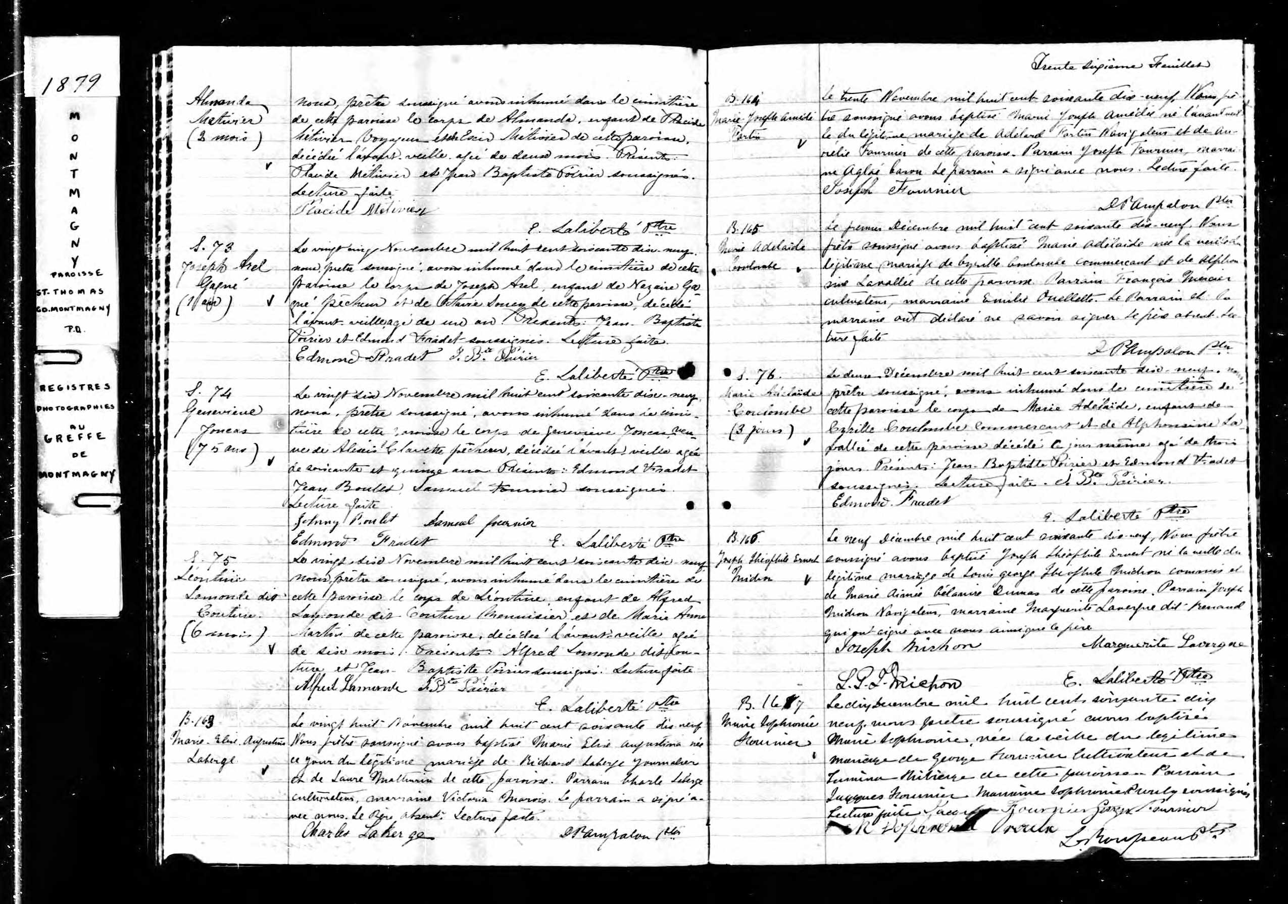 Acte de sépulture