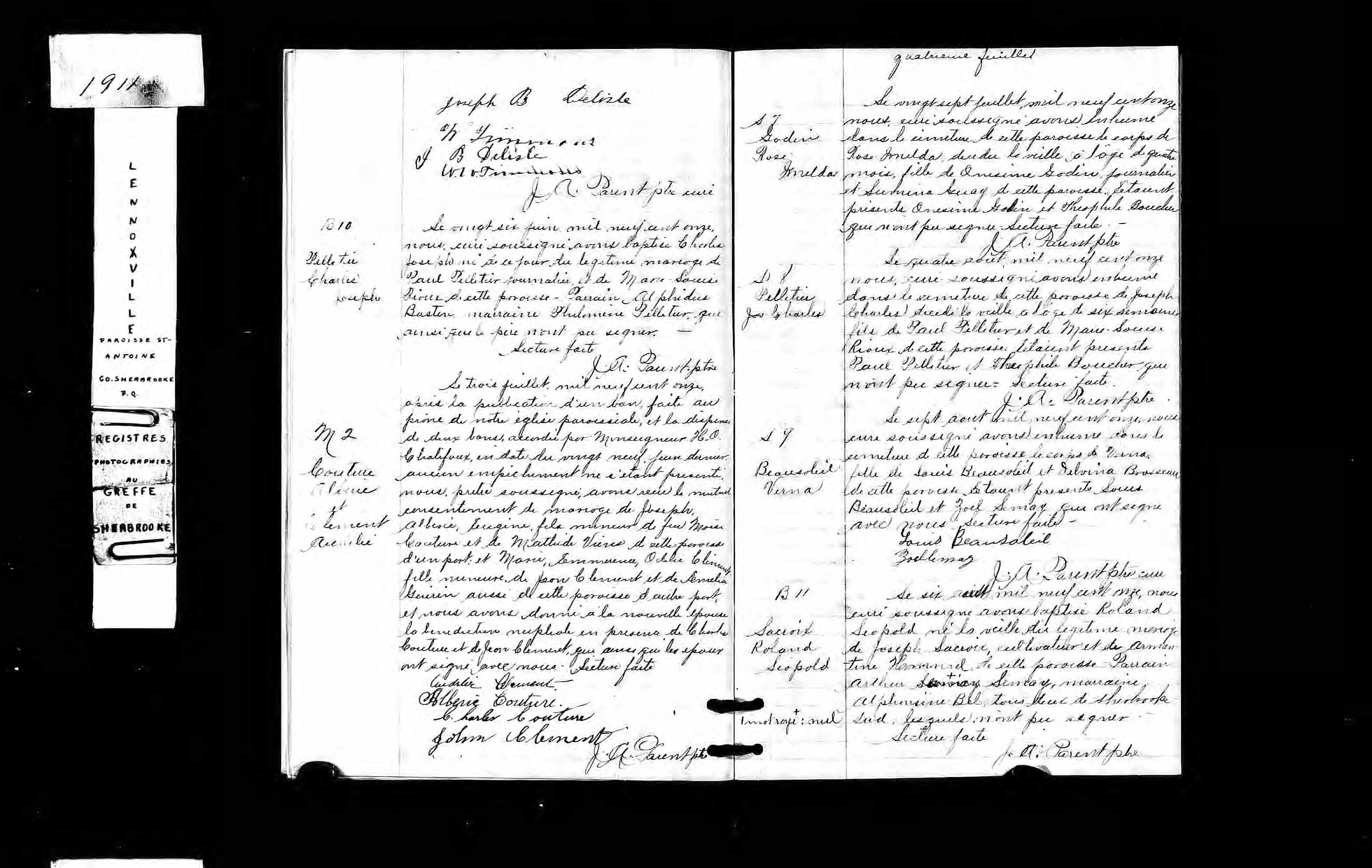 Acte de baptême Acte de baptême