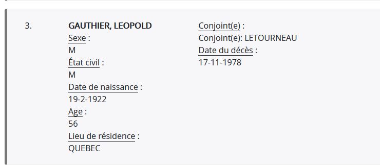 Mention du décès