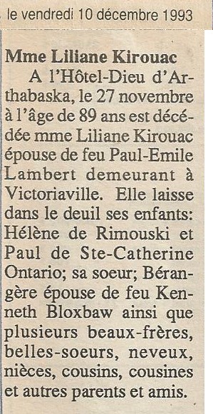 Nécrologie