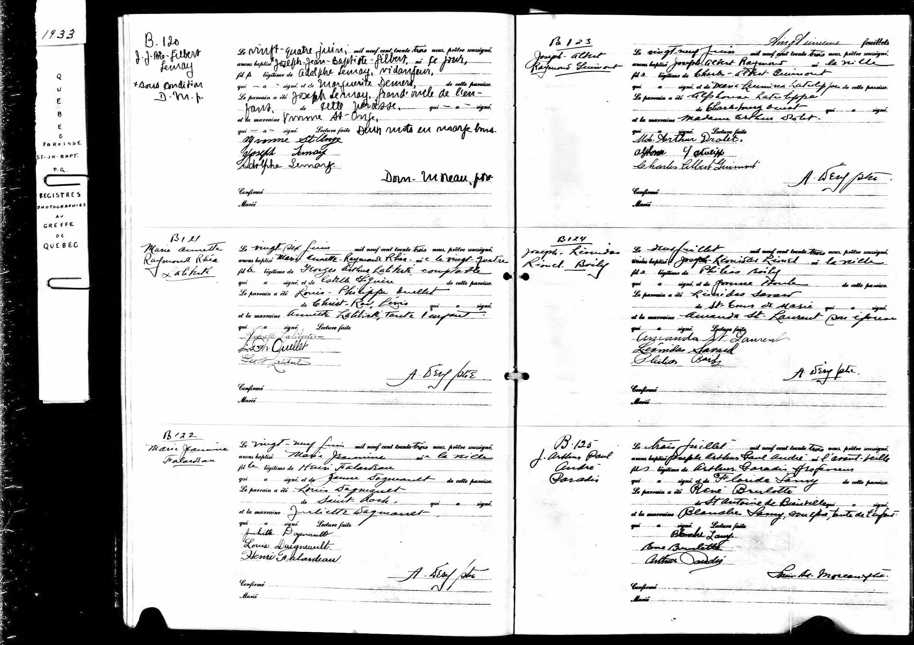 Acte de baptême