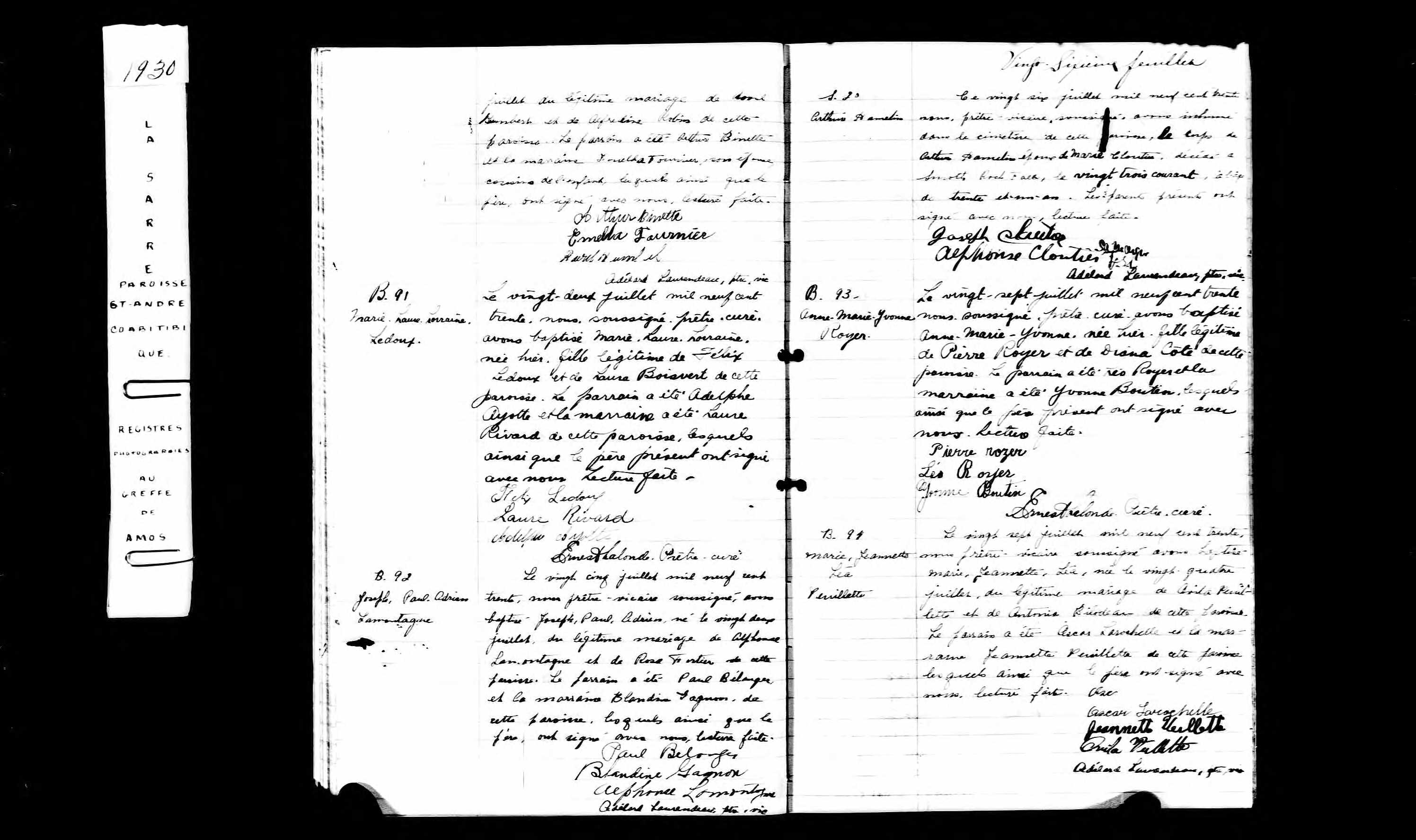 Acte de baptême
