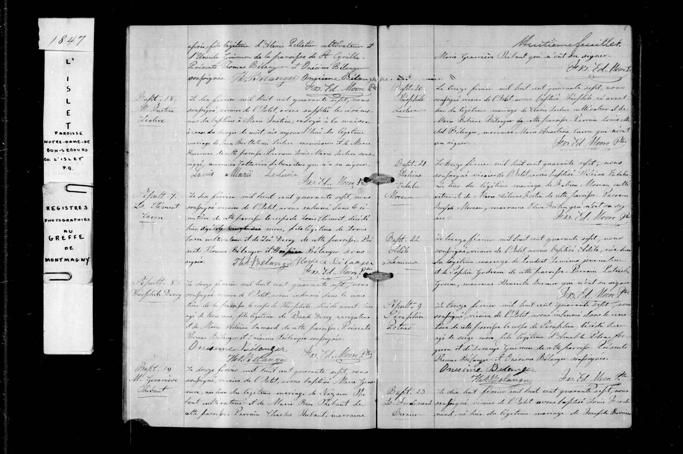 Acte de sépulture