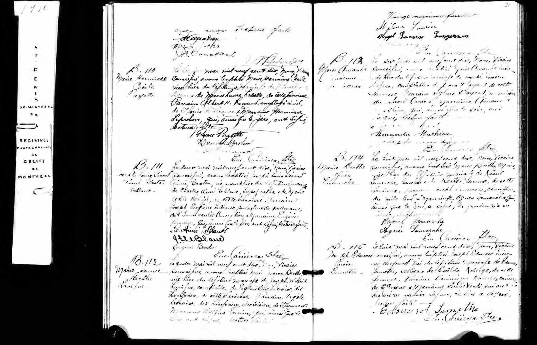 Acte de baptême