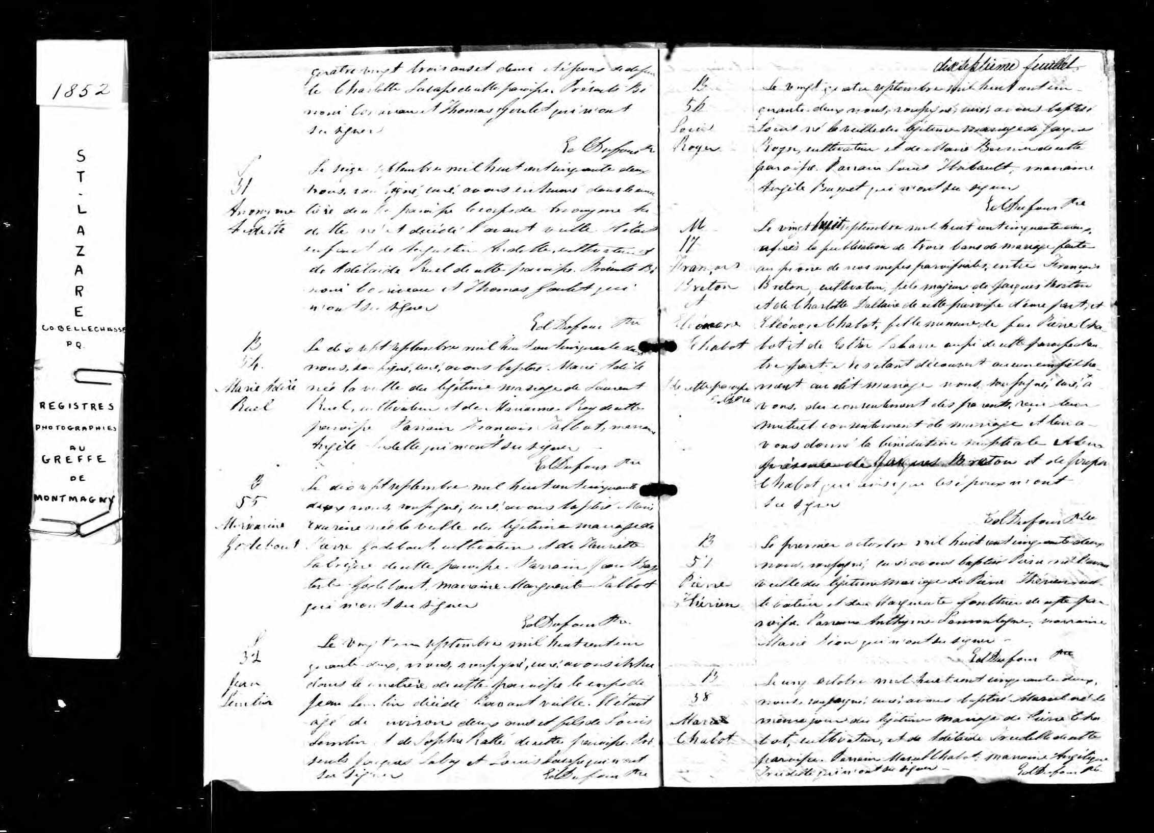 Acte de baptême