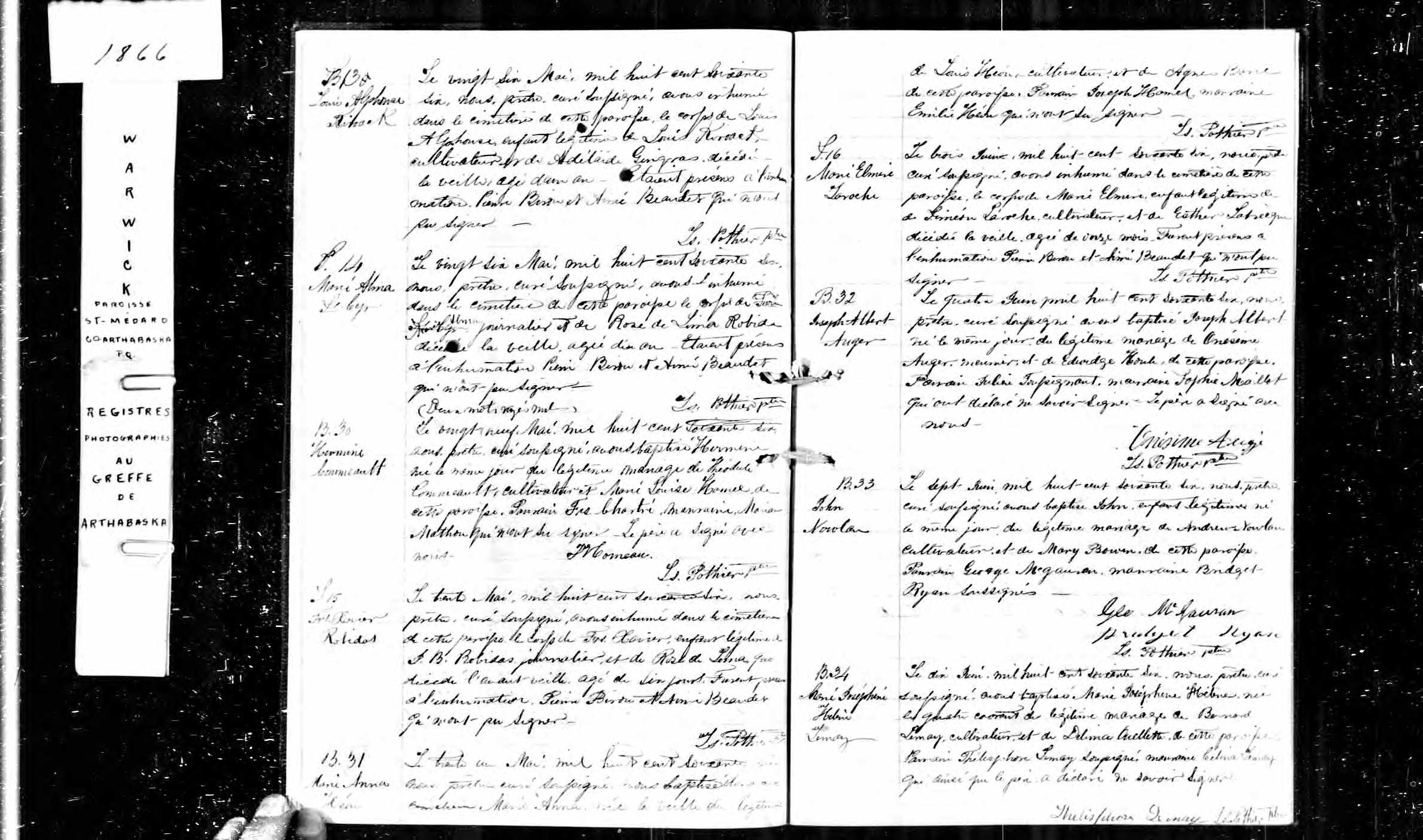 Acte de sépulture
