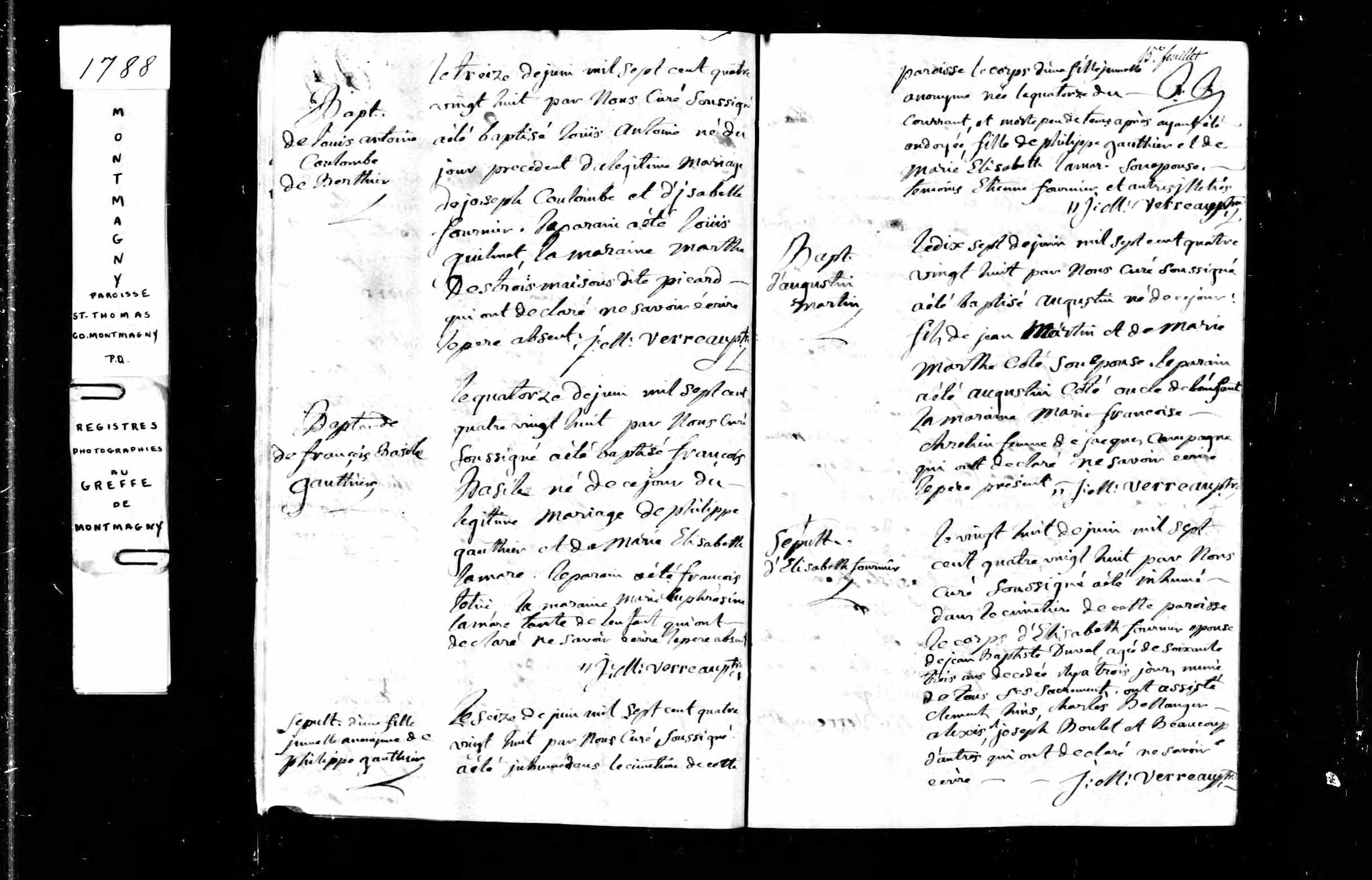 Acte de baptême