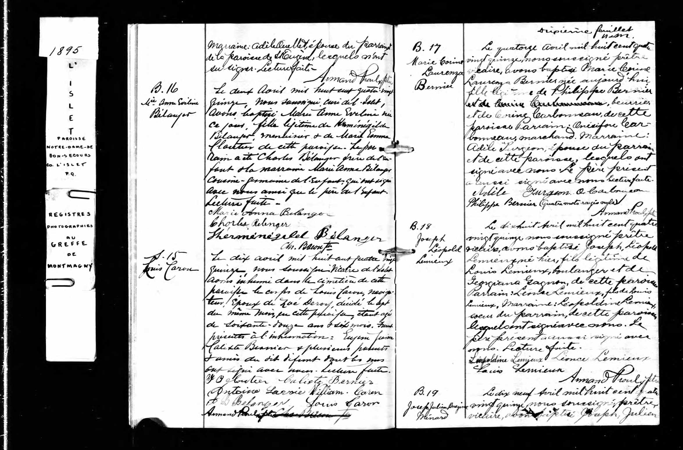 Acte de sépulture