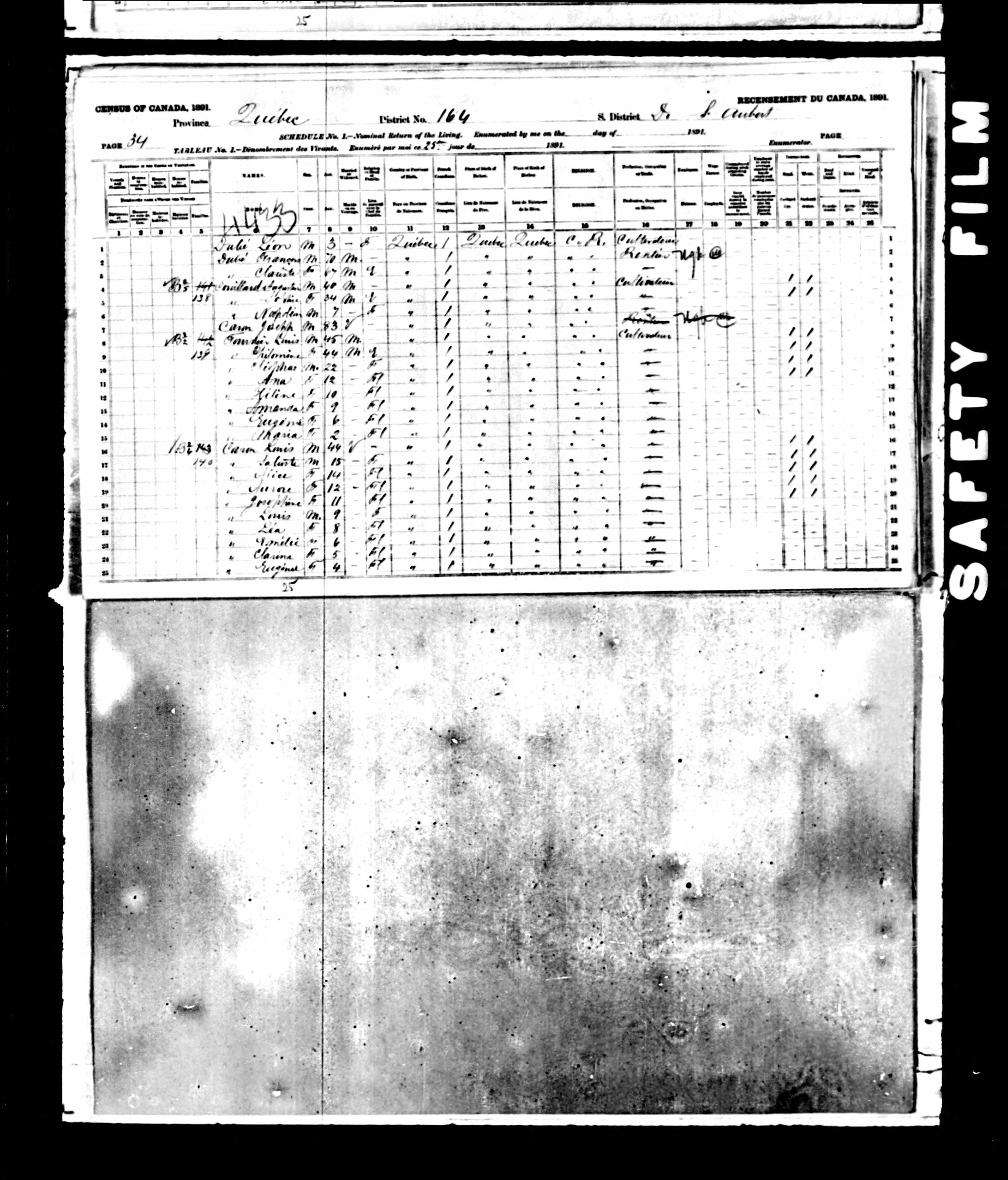 Recensement canadien 1891