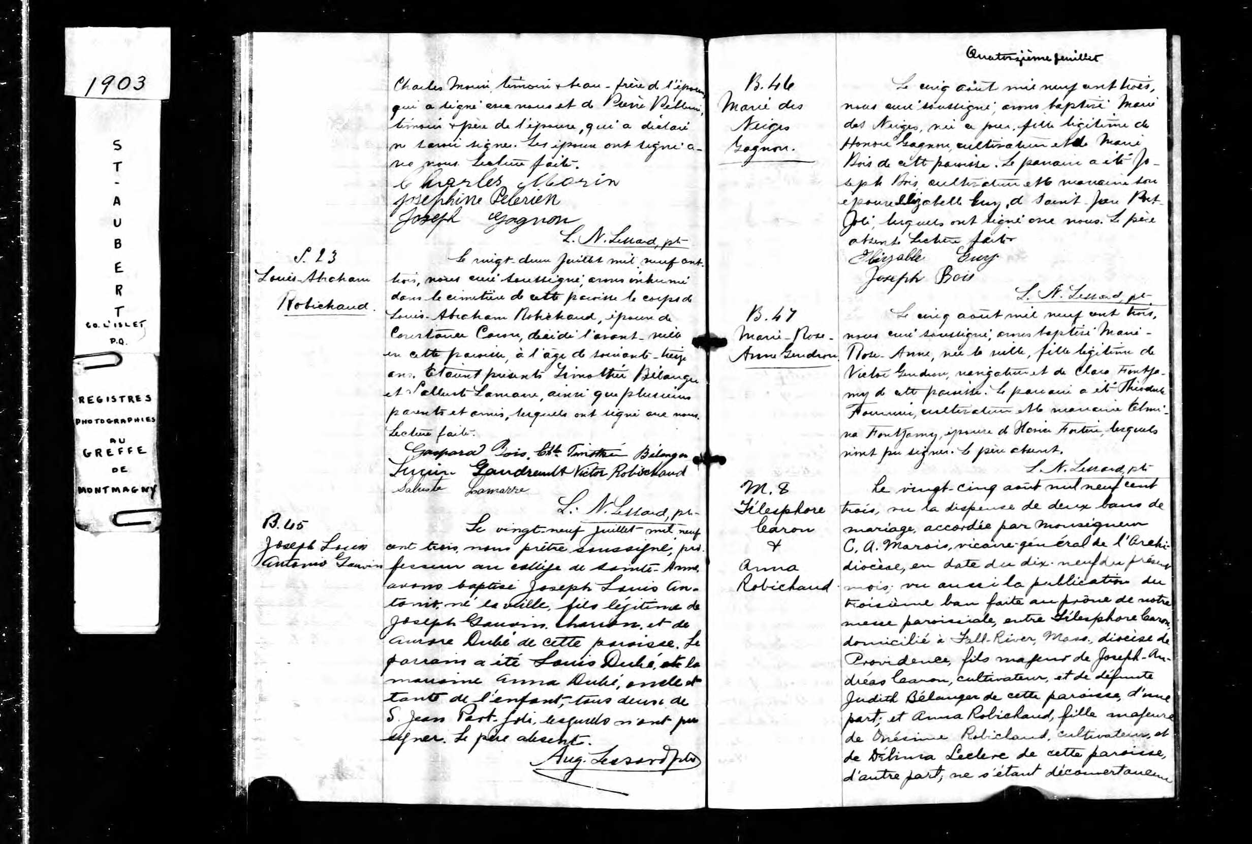 Acte de sépulture Acte de sépulture