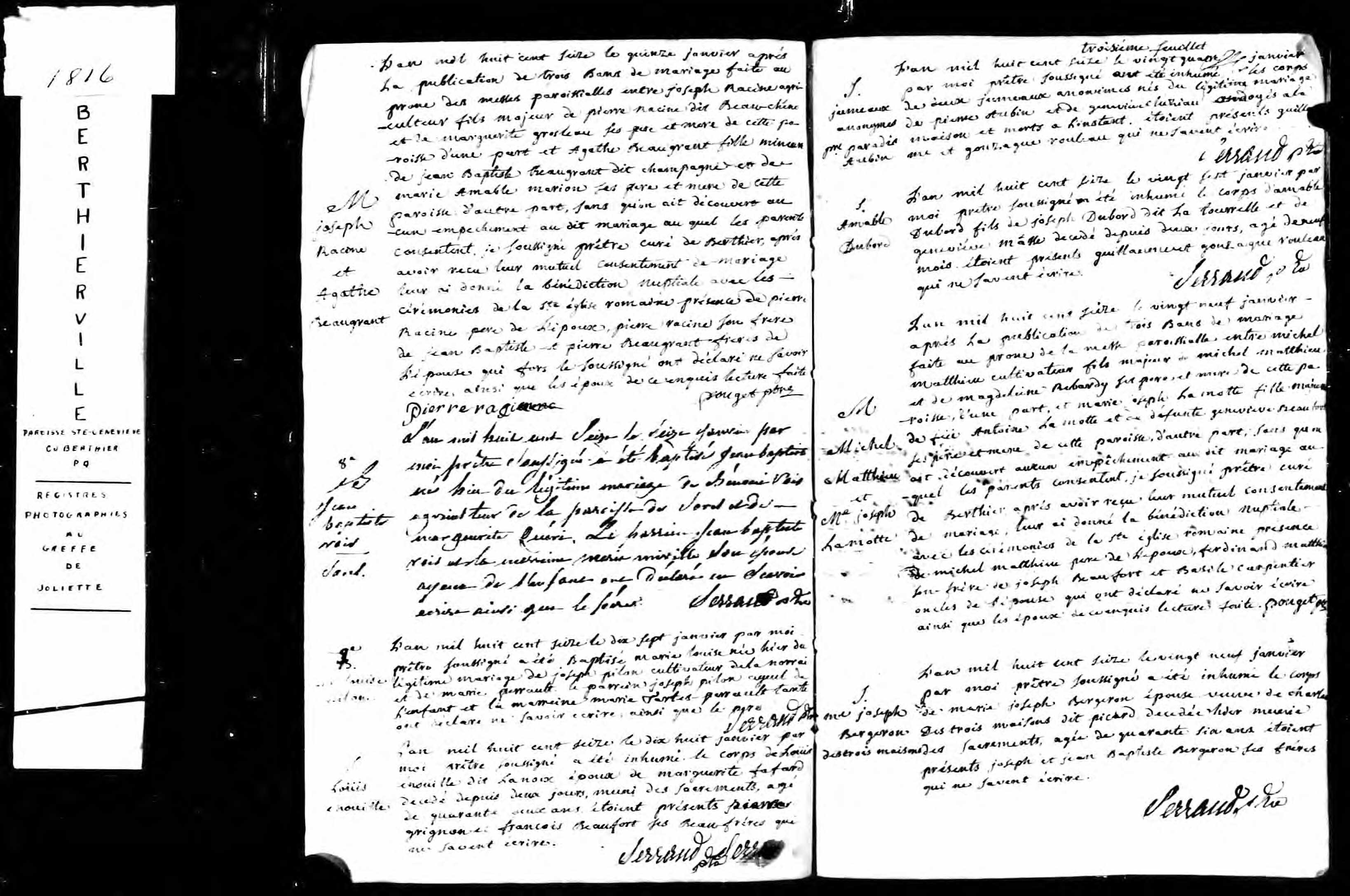 Acte de sépulture