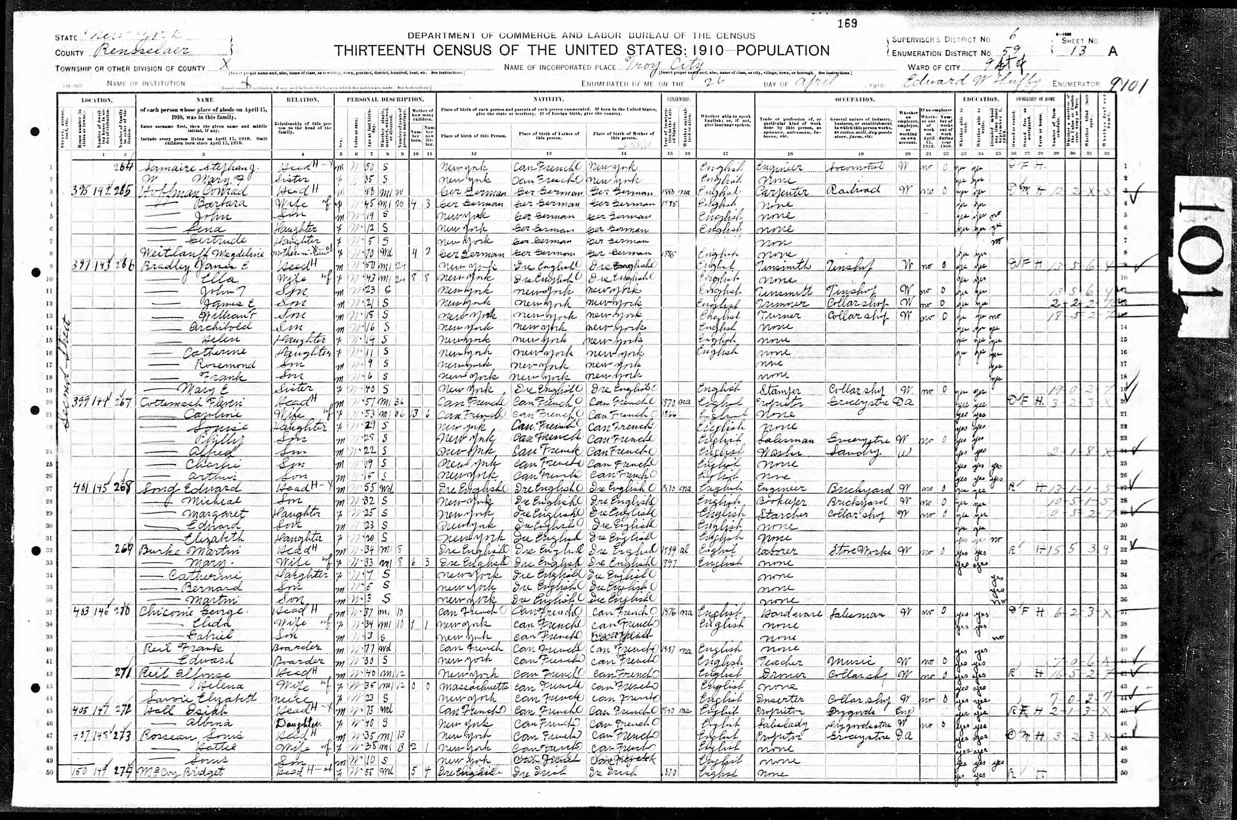 Recensement fédéral américain 1910