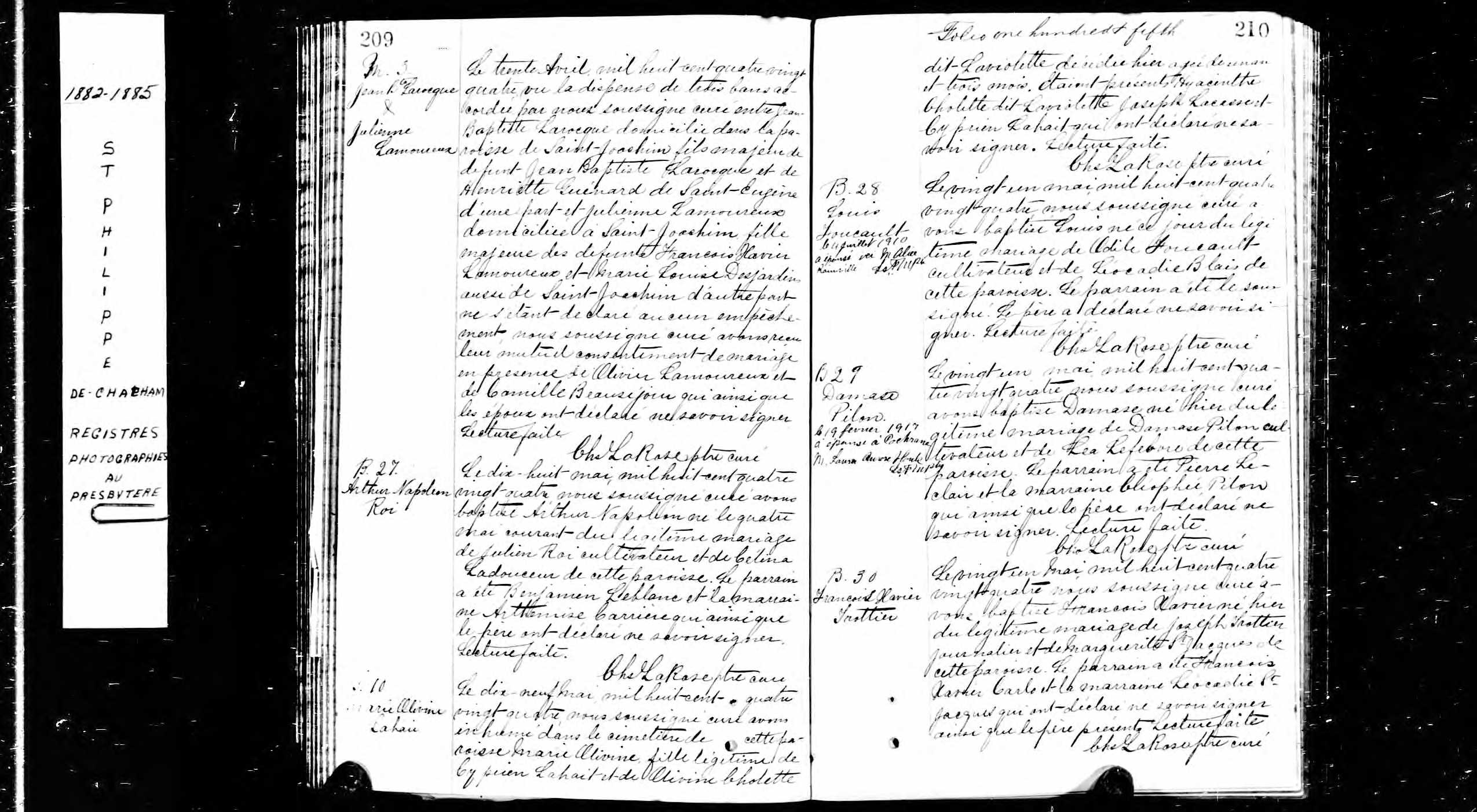 Acte de baptême