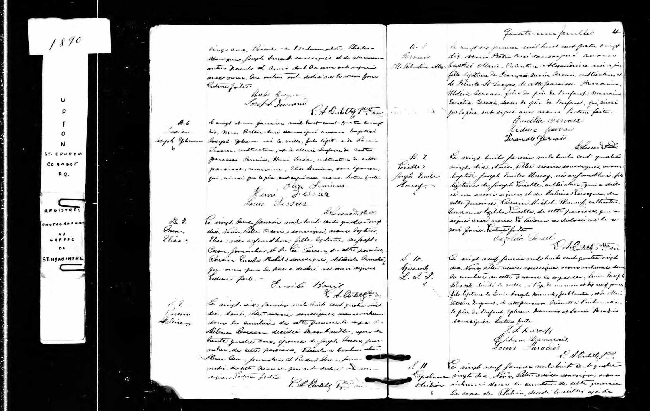 Acte de sépulture