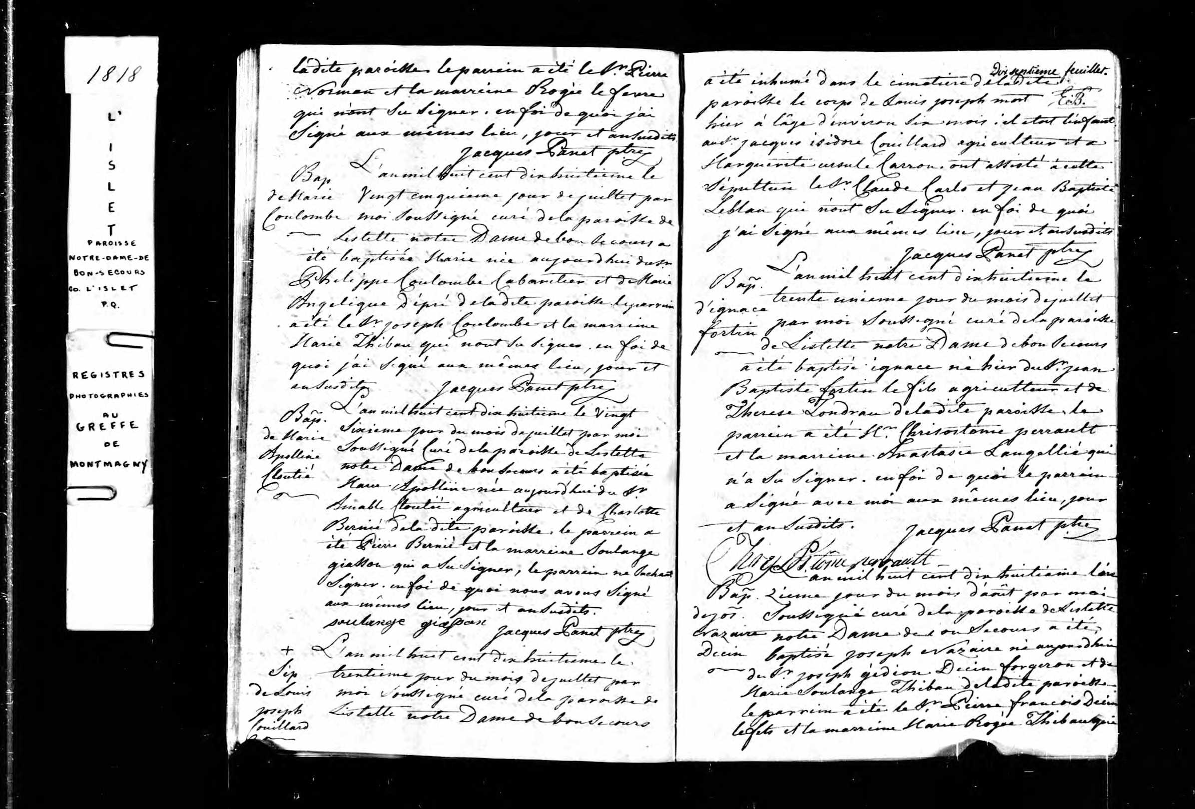 Acte de sépulture