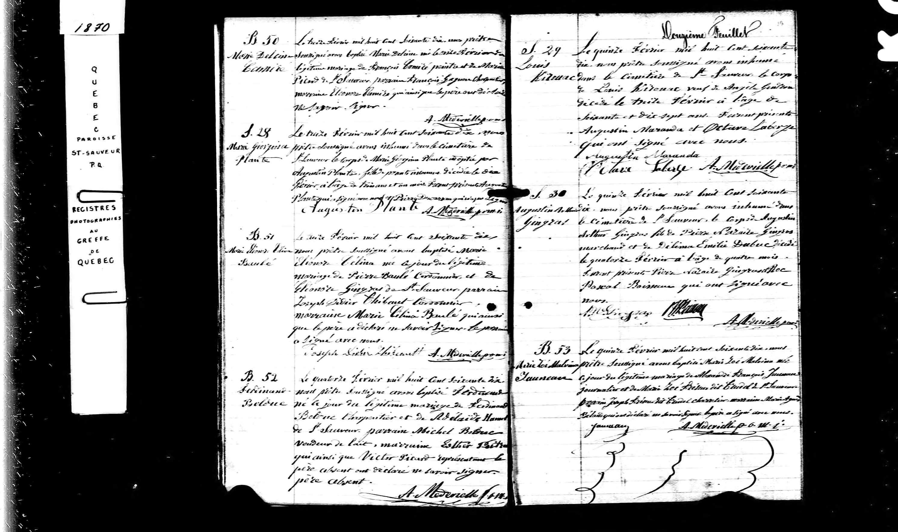 Acte de sépulture