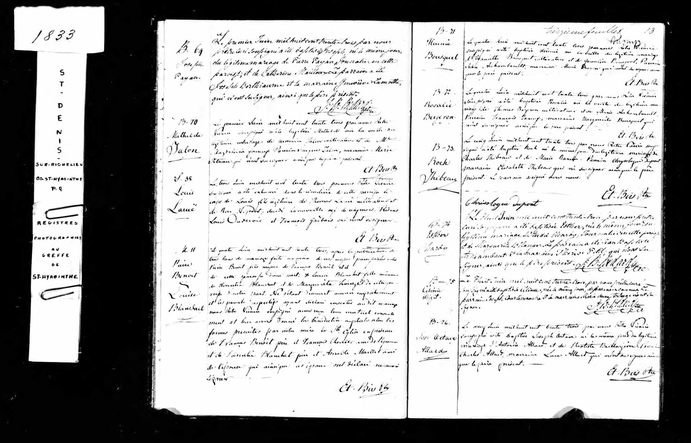 Acte de baptême