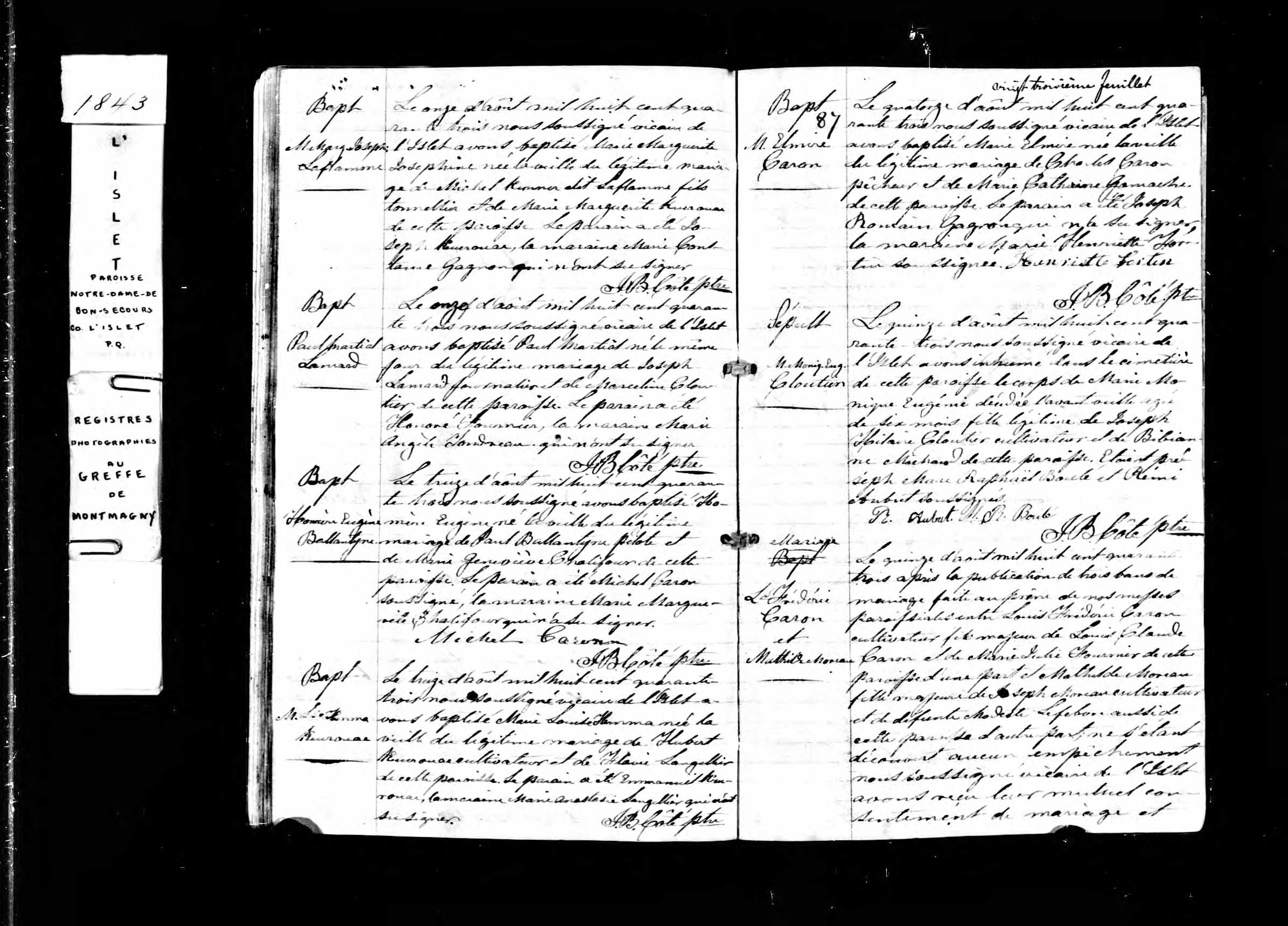 Acte de baptême