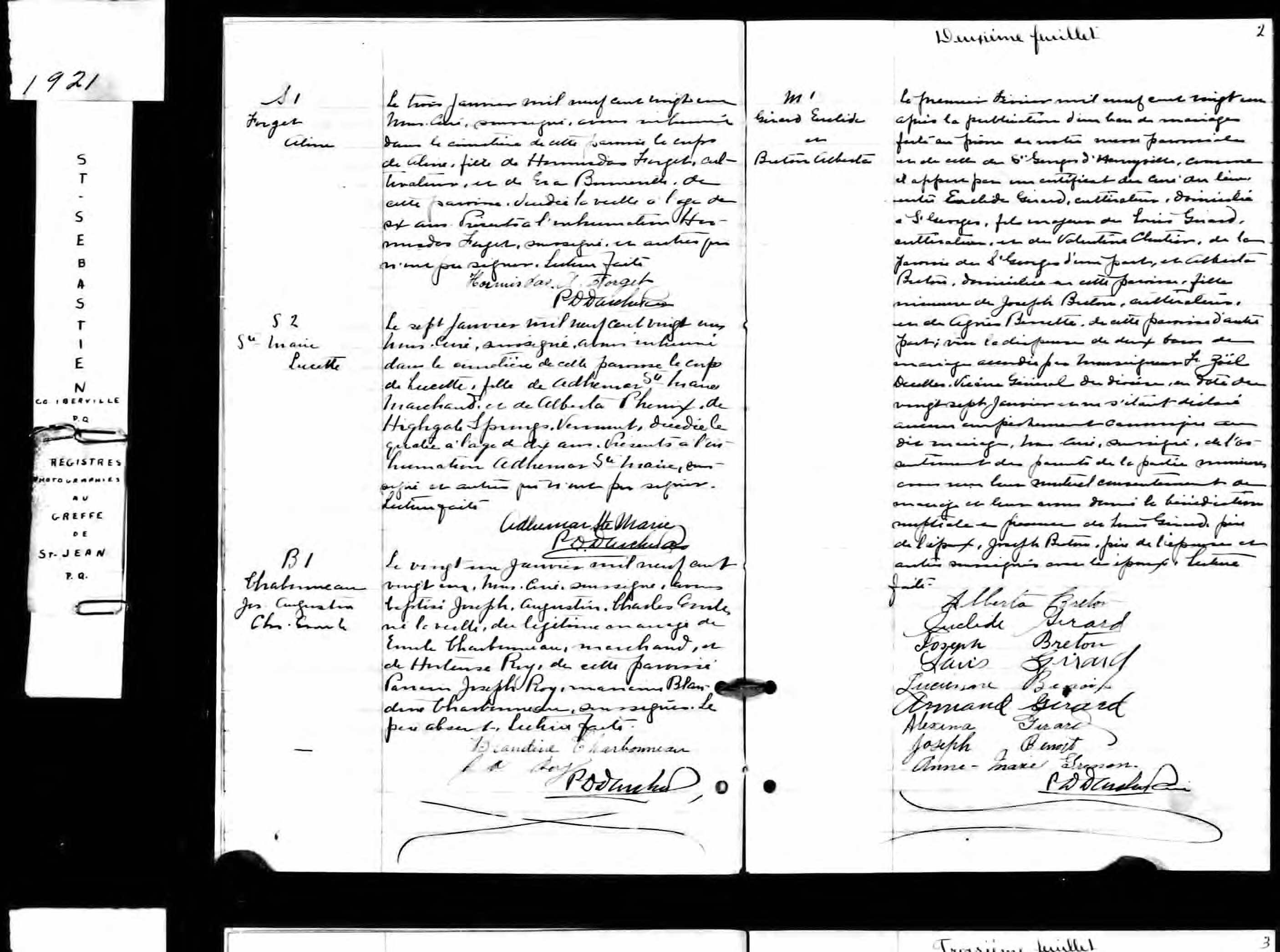 Acte de sépulture