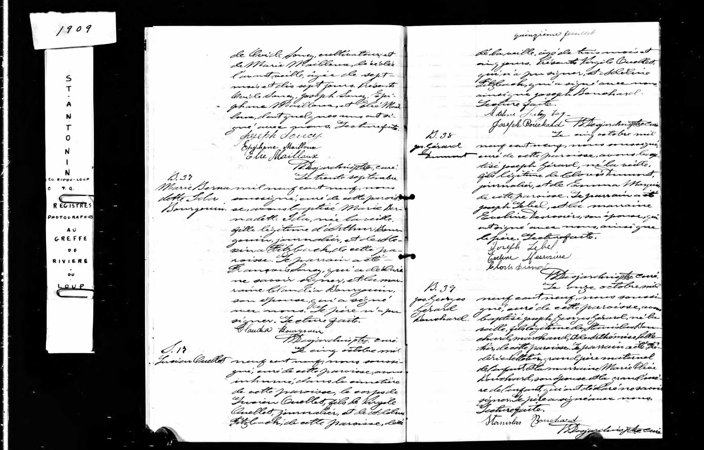 Acte de sépulture